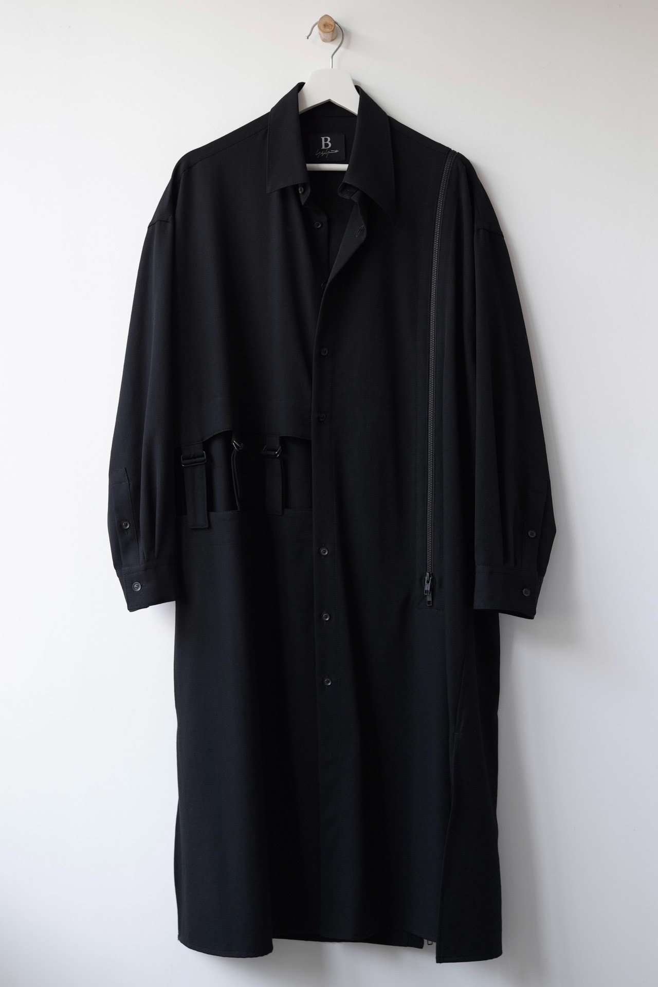 Yohji Yamamoto 19AW Deconstructed Zip Coat — front