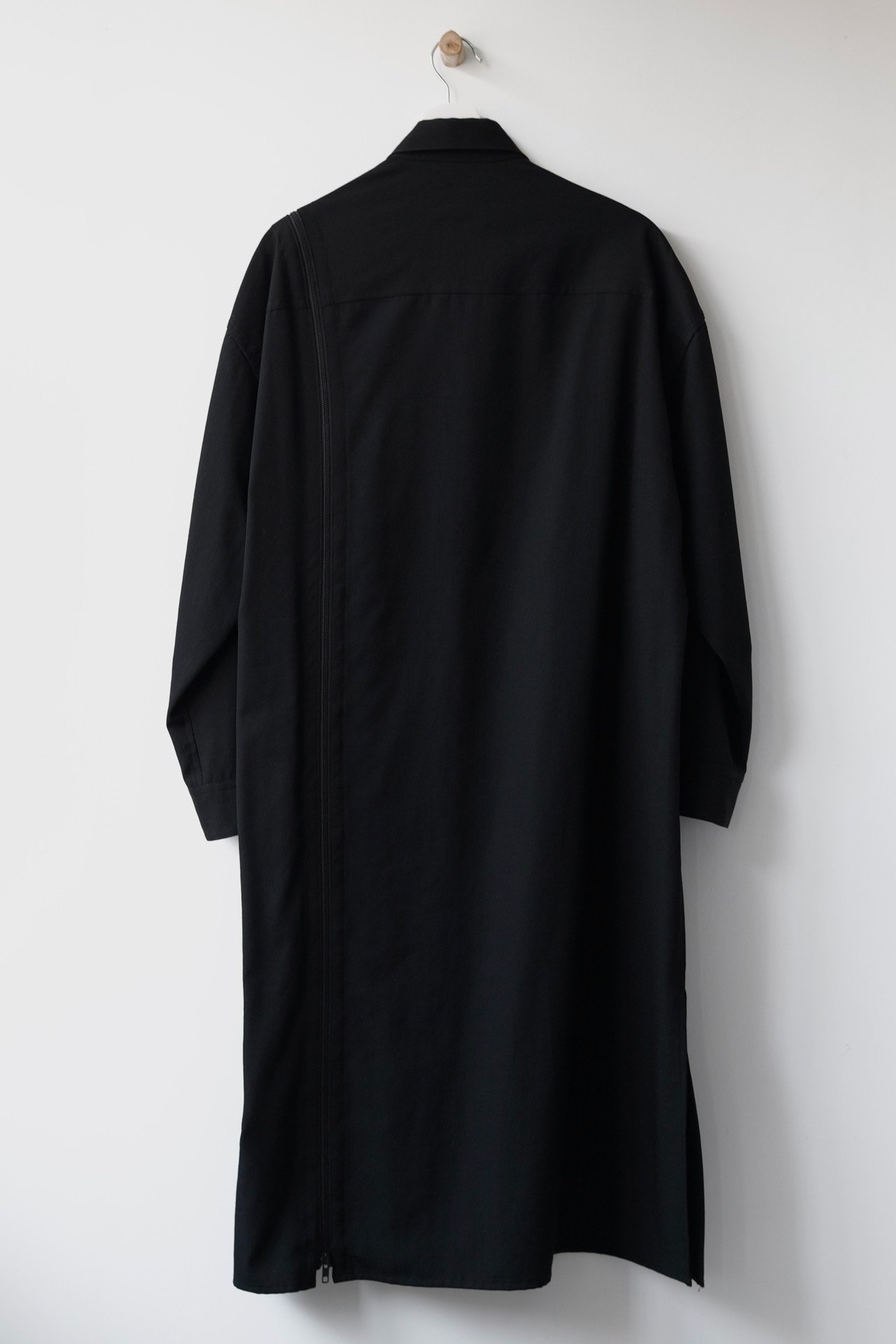Yohji Yamamoto 19AW Deconstructed Zip Coat — detail