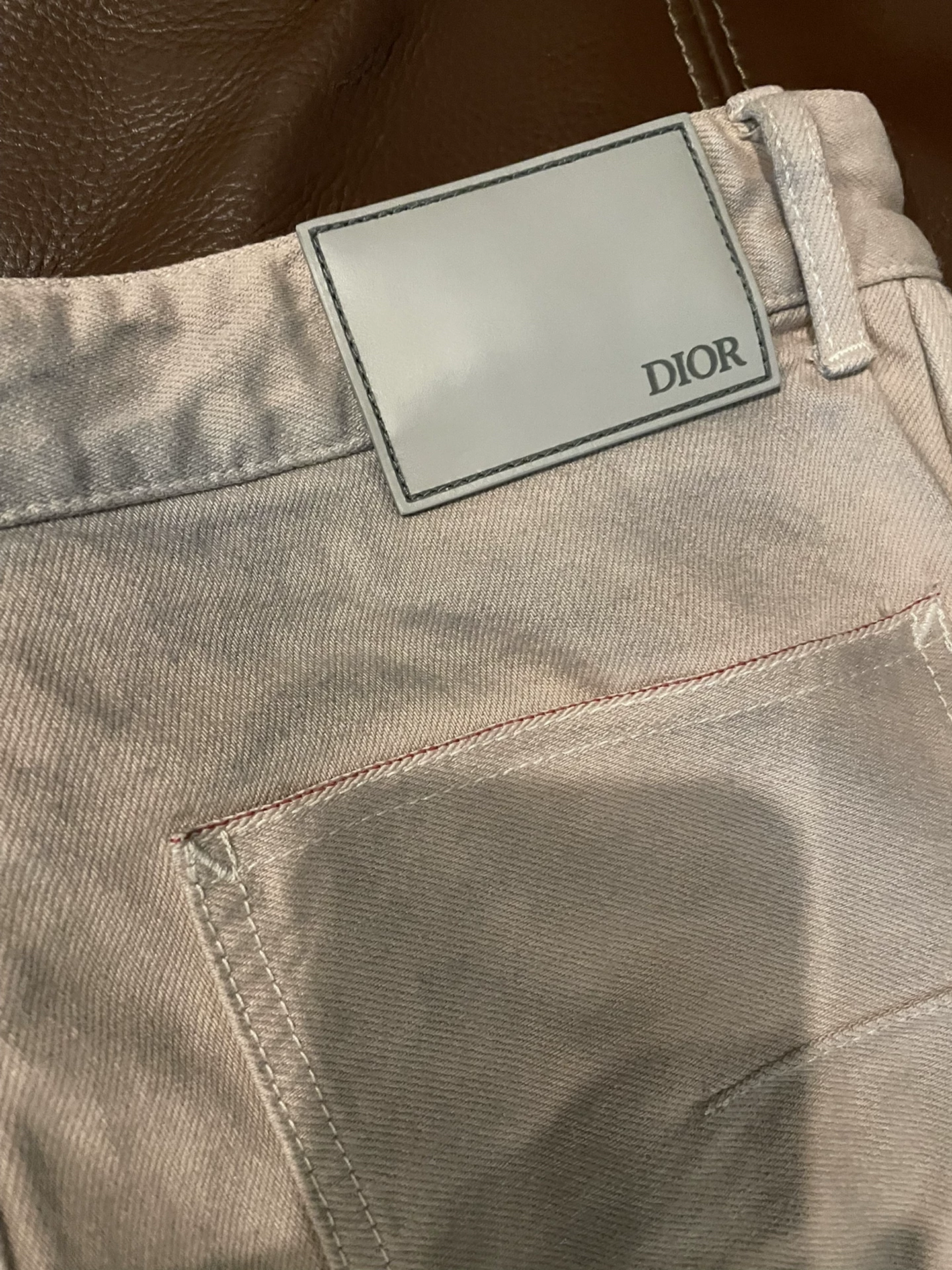 Dior 21SS Spring Summer Cargo Jeans — label