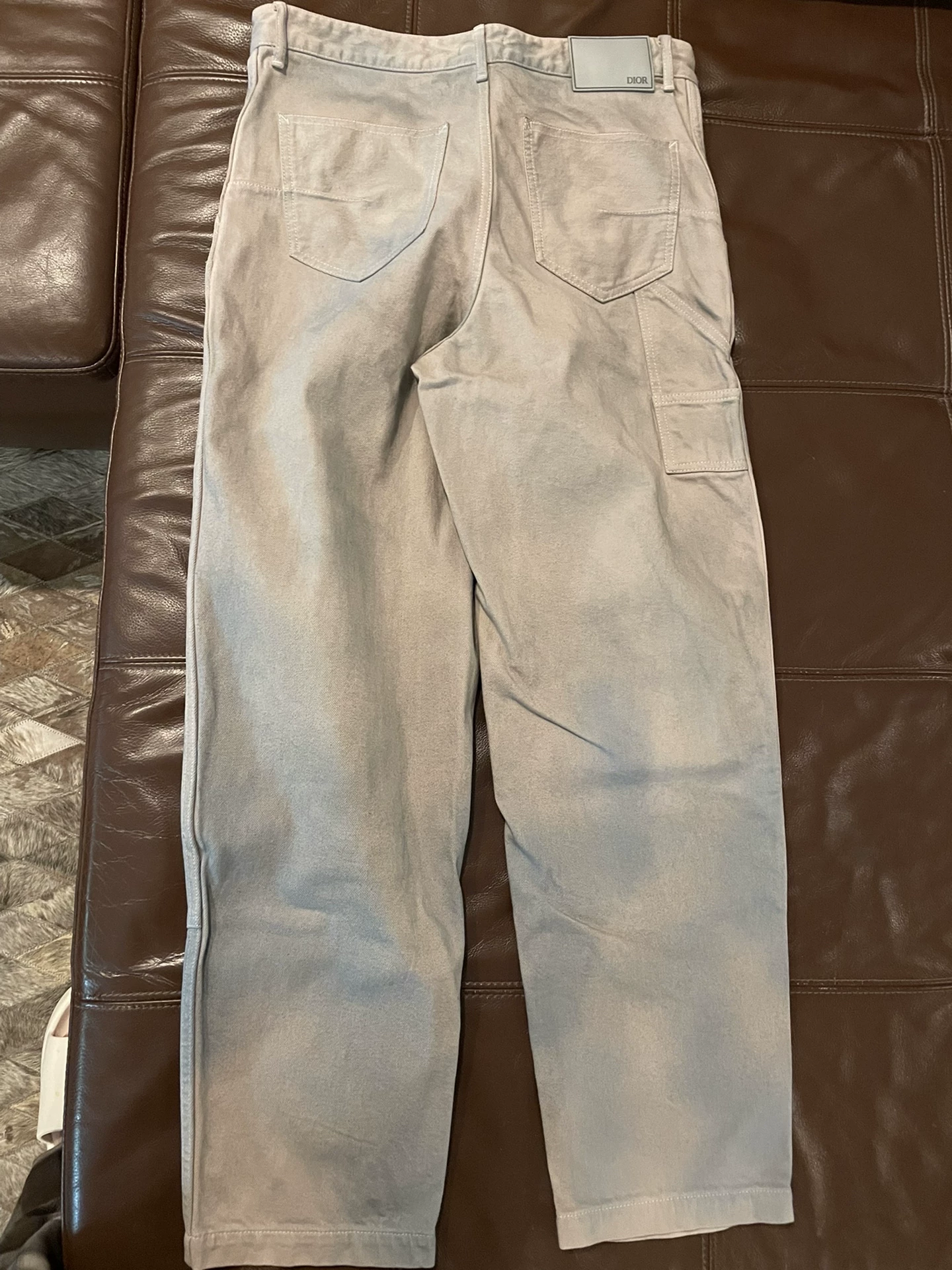 Dior 21SS Spring Summer Cargo Jeans — front