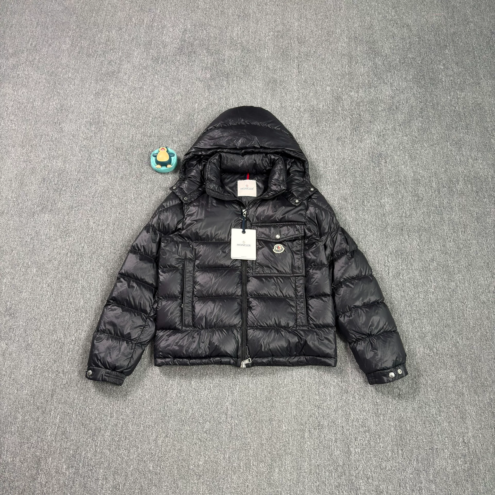 Moncler Wollaston Black Hooded Down Jacket