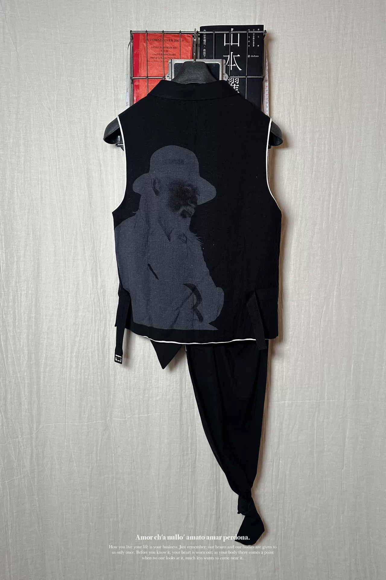 Yohji Yamamoto 24SS Cyclops Knot Vest — label