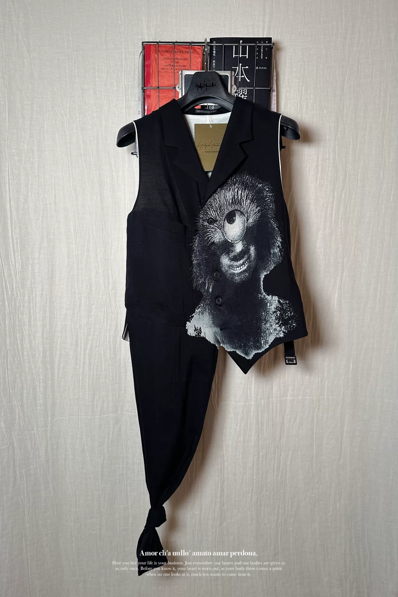 Yohji Yamamoto 24SS Cyclops Knot Vest — back