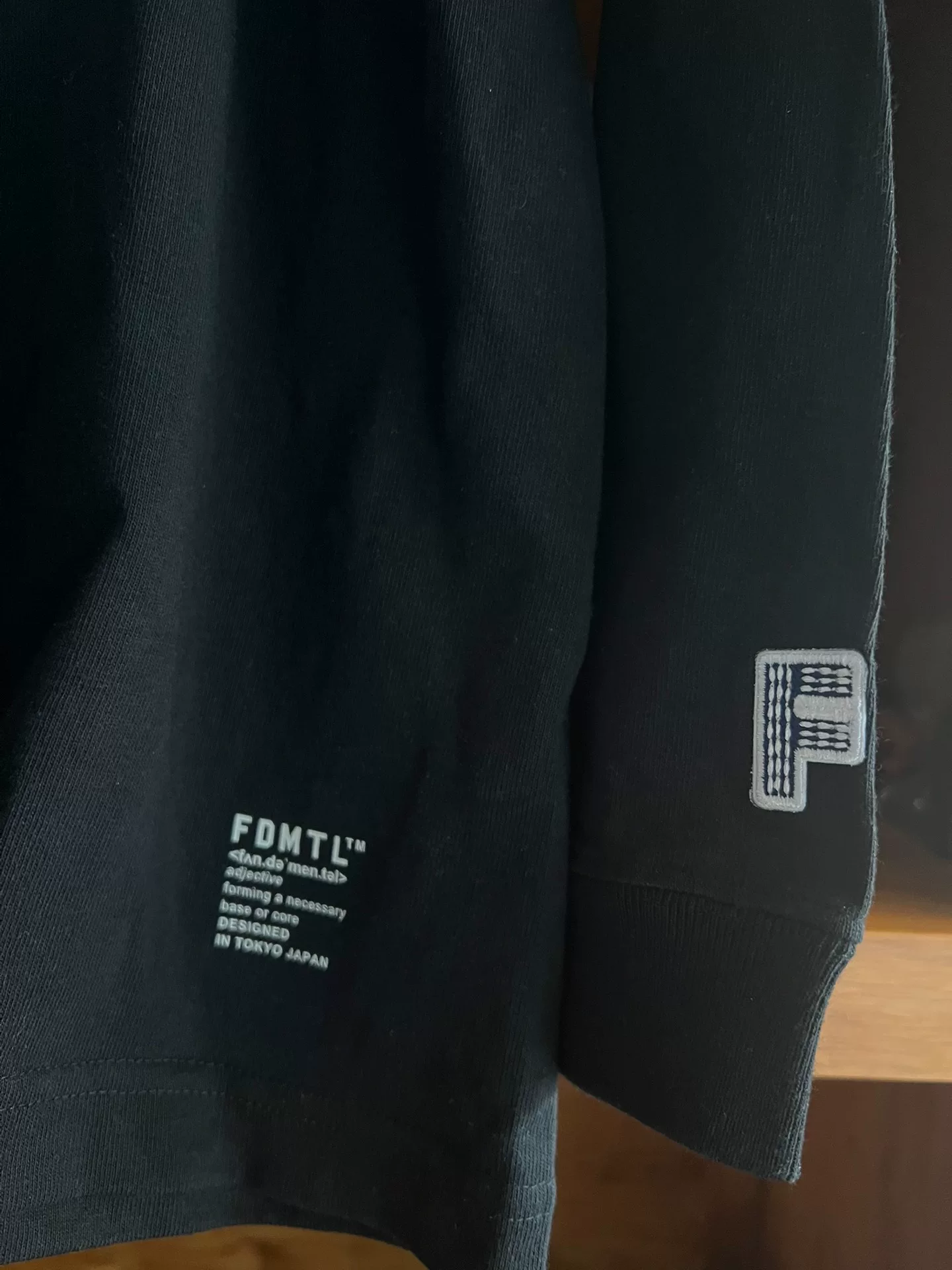 Fdmtl Black Long-Sleeve Sweatshirt — back