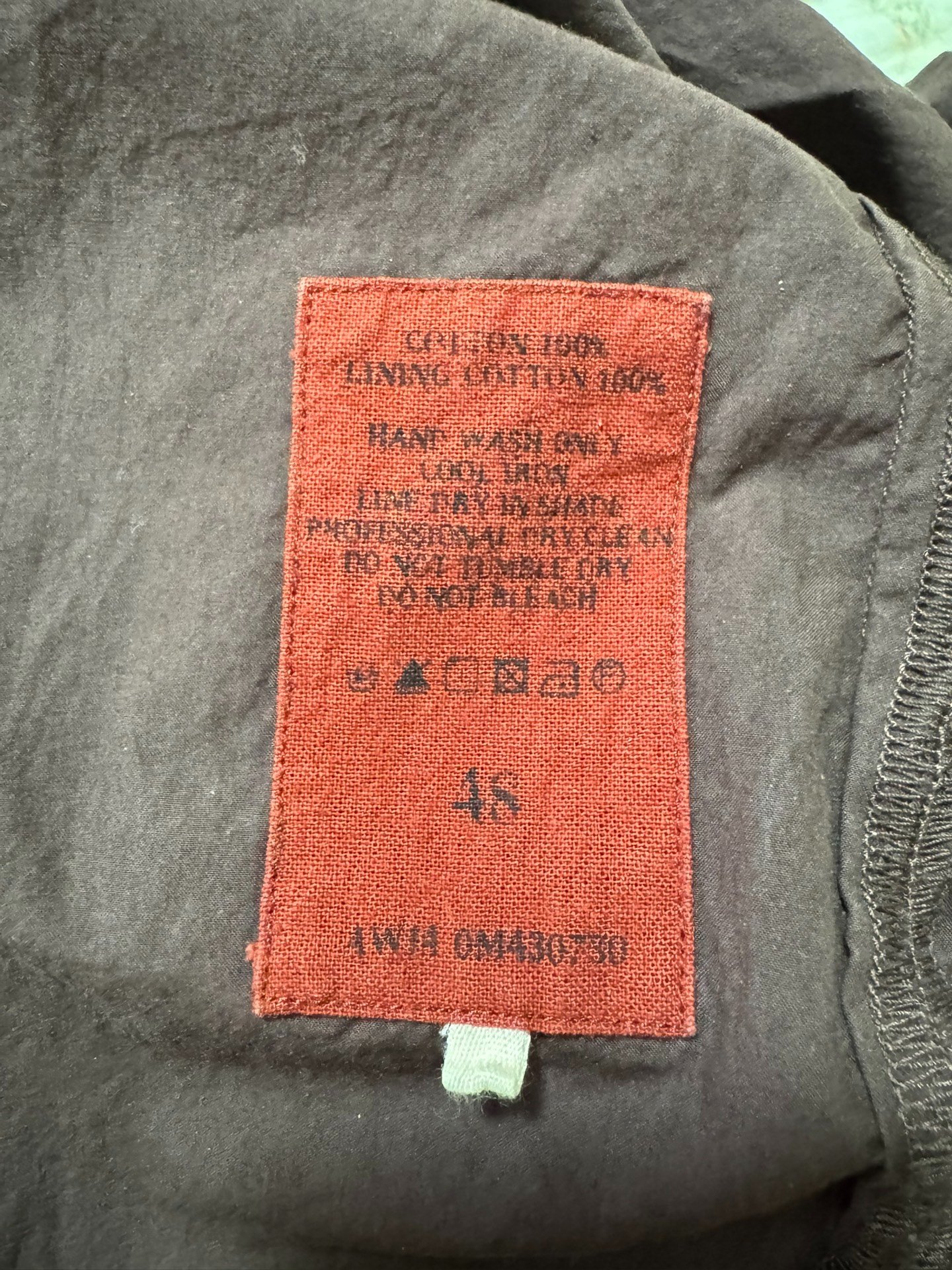 Ziggy Chen 14AW Brick Red Shirt Jacket — back