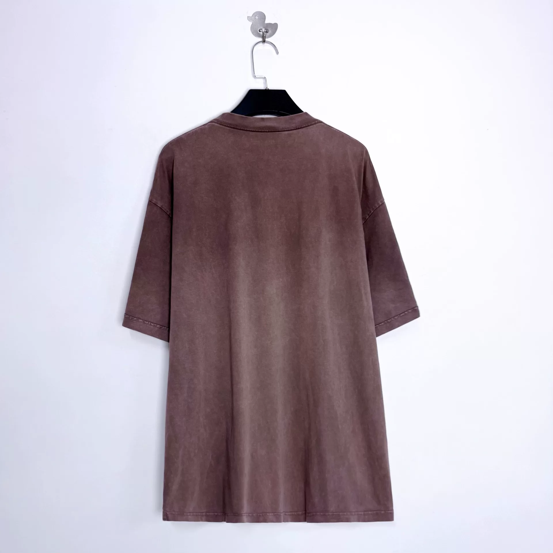 Balenciaga Washed Oversized Short-Sleeve T-Shirt — front