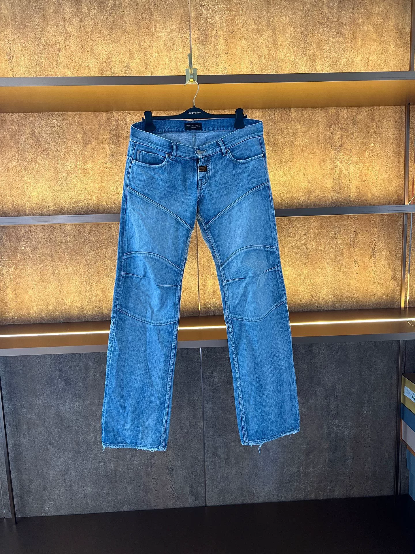 Balenciaga Low-Waist Washed Straight Jeans
