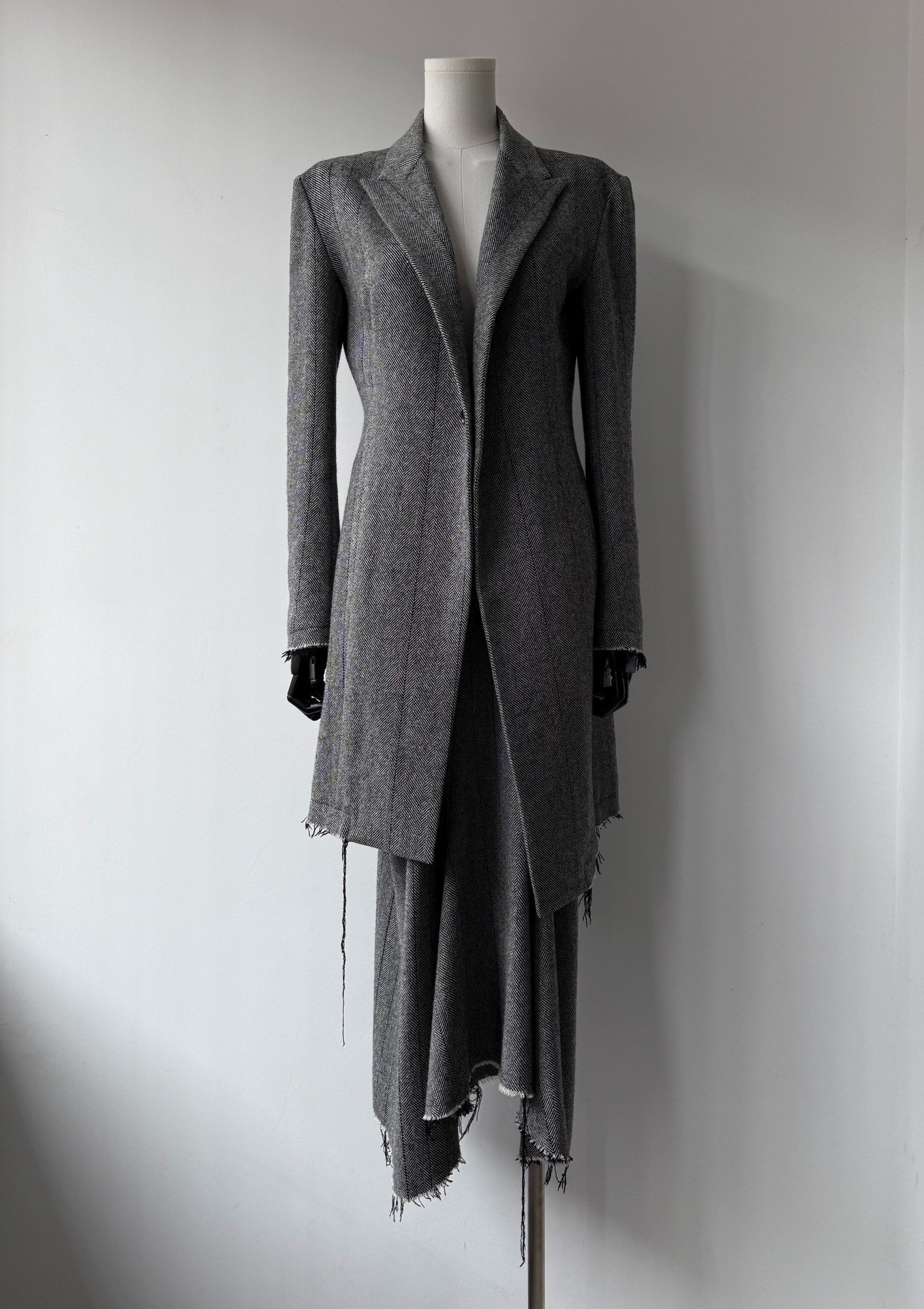 Yohji Yamamoto Y's Herringbone Suit Dress Set