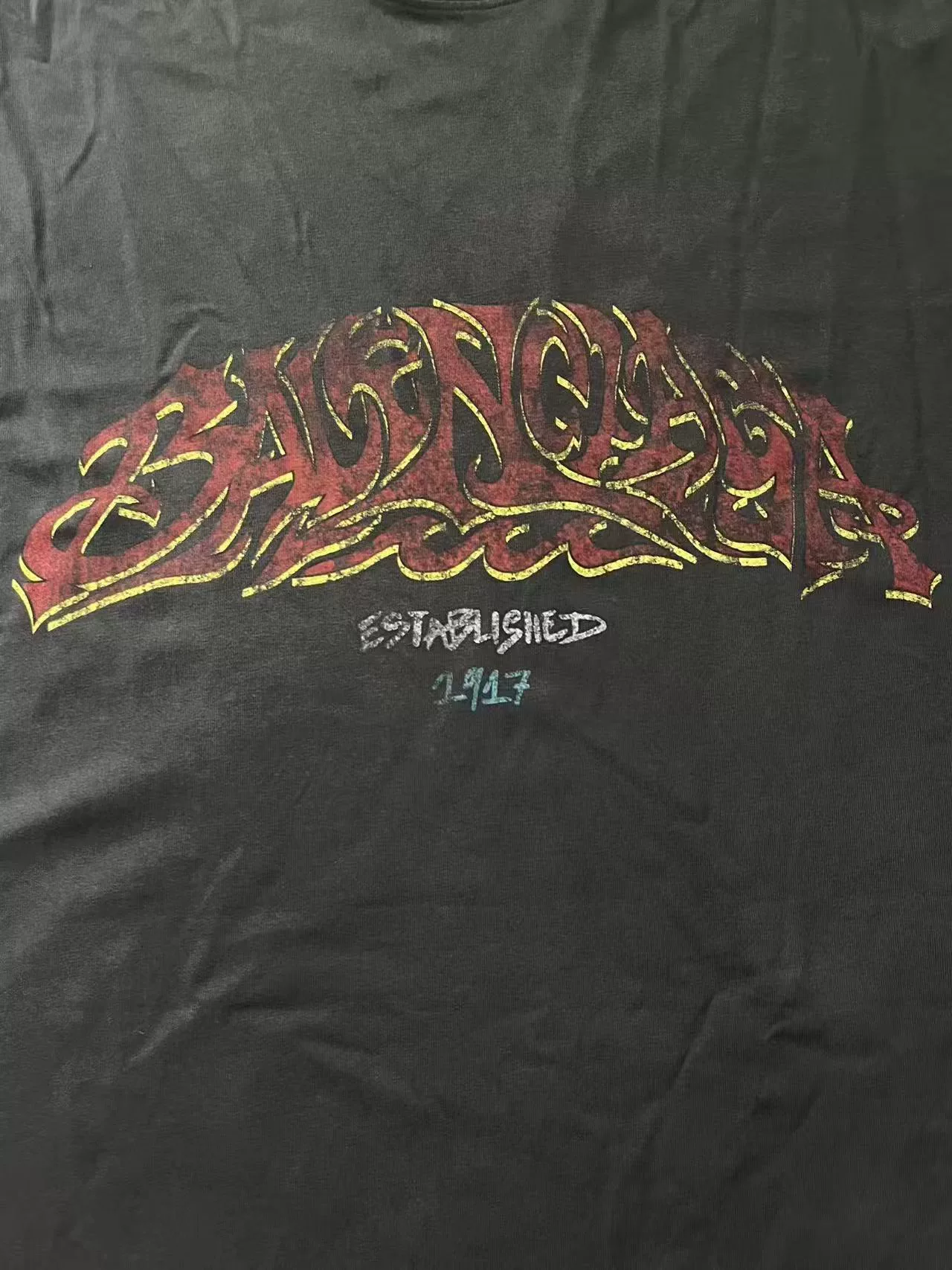 Balenciaga Offshore Loose Round Neck T-shirt — detail