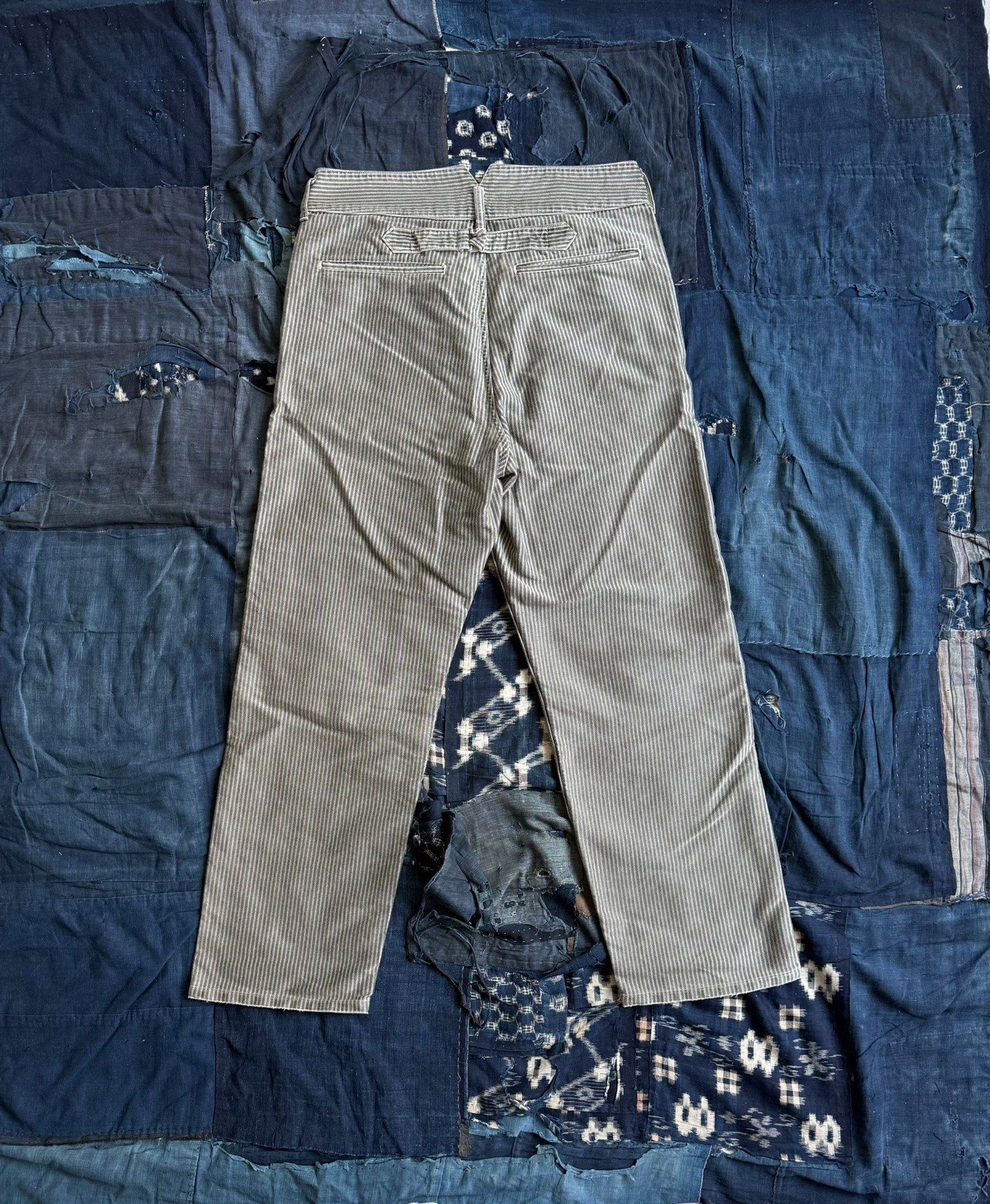 VISVIM 25AW Pastoral Striped Moleskin Pants — front