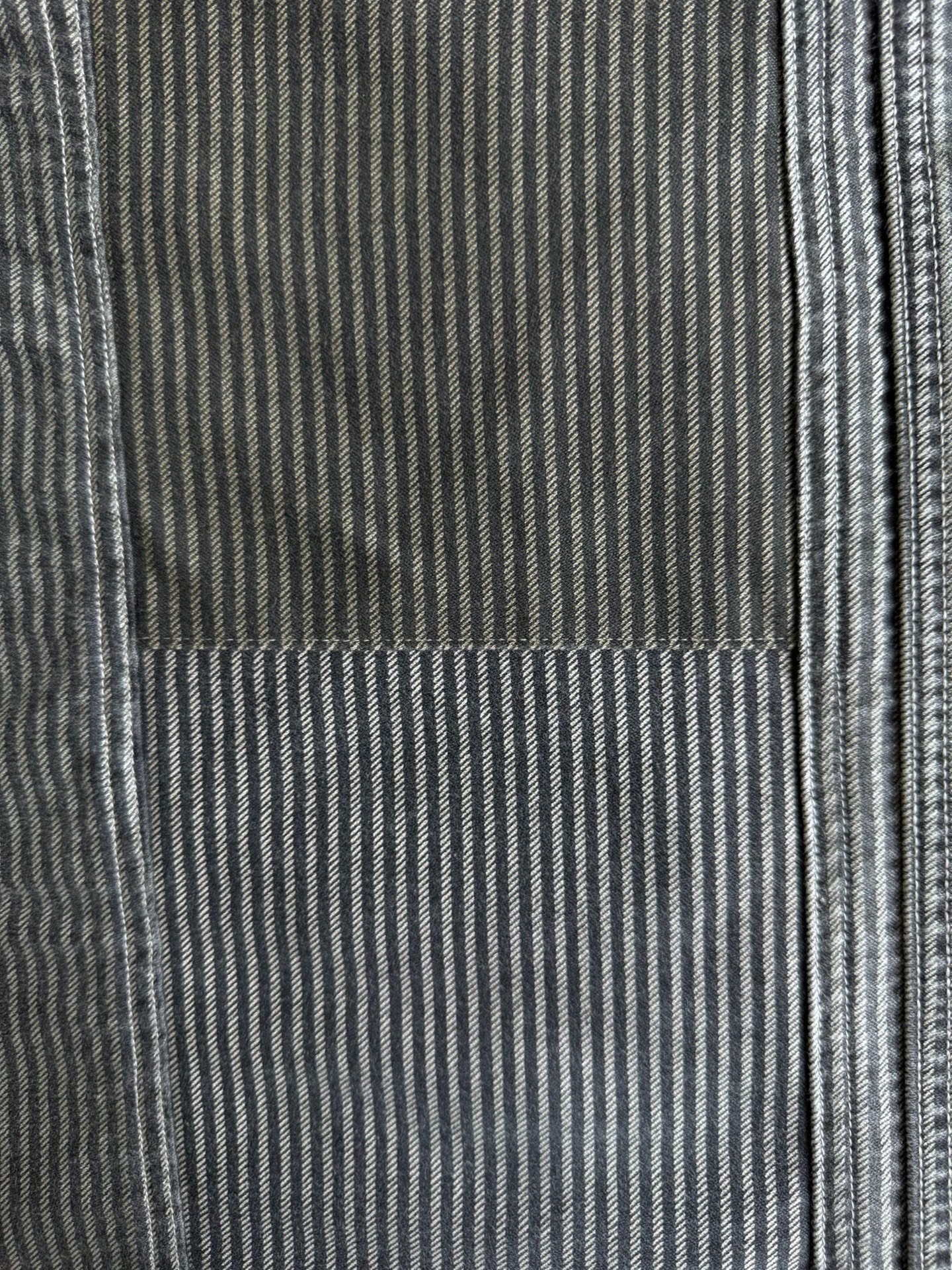 VISVIM 25AW Pastoral Striped Moleskin Pants — detail