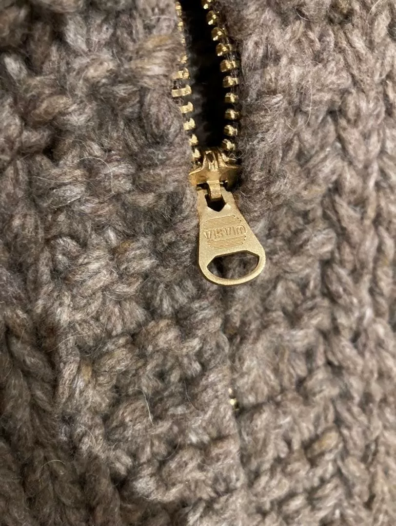 visvim 25AW Cowichan Hand Knit Cardigan — detail