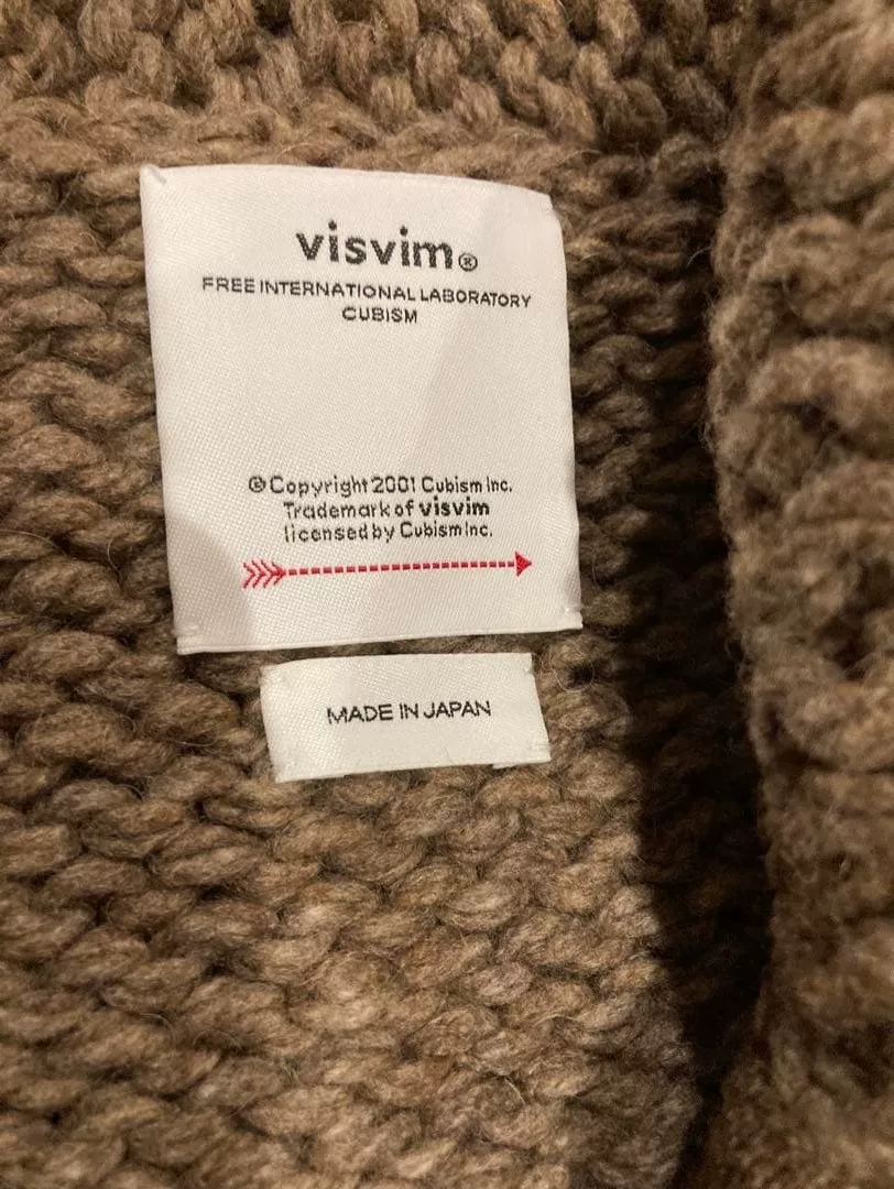 visvim 25AW Cowichan Hand Knit Cardigan — back