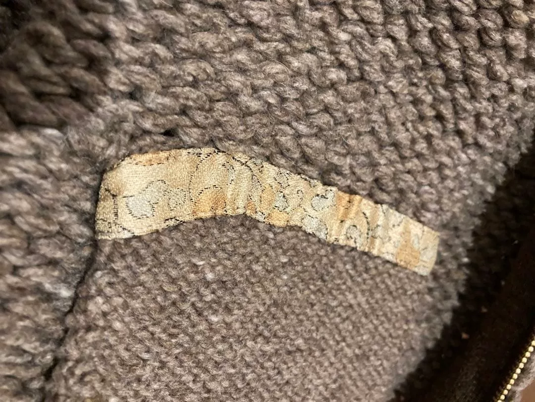 visvim 25AW Cowichan Hand Knit Cardigan — label