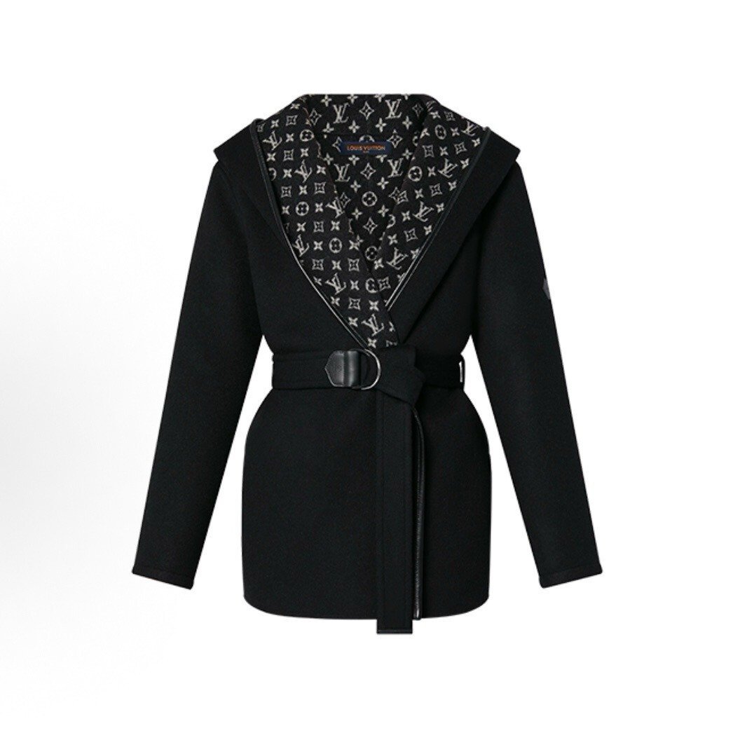 Louis Vuitton Monogram Lining Hooded Coat