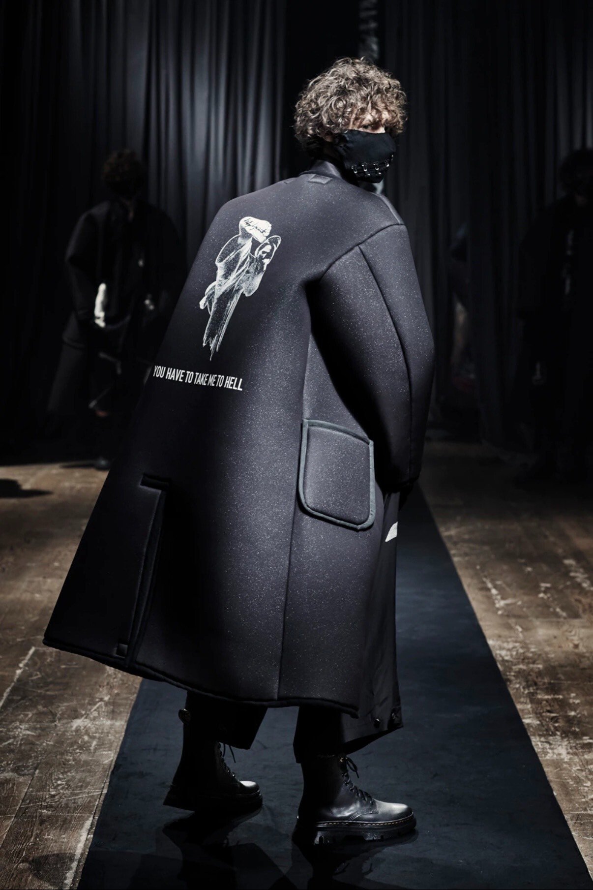 Yohji Yamamoto 21AW Space Cotton Coat — back