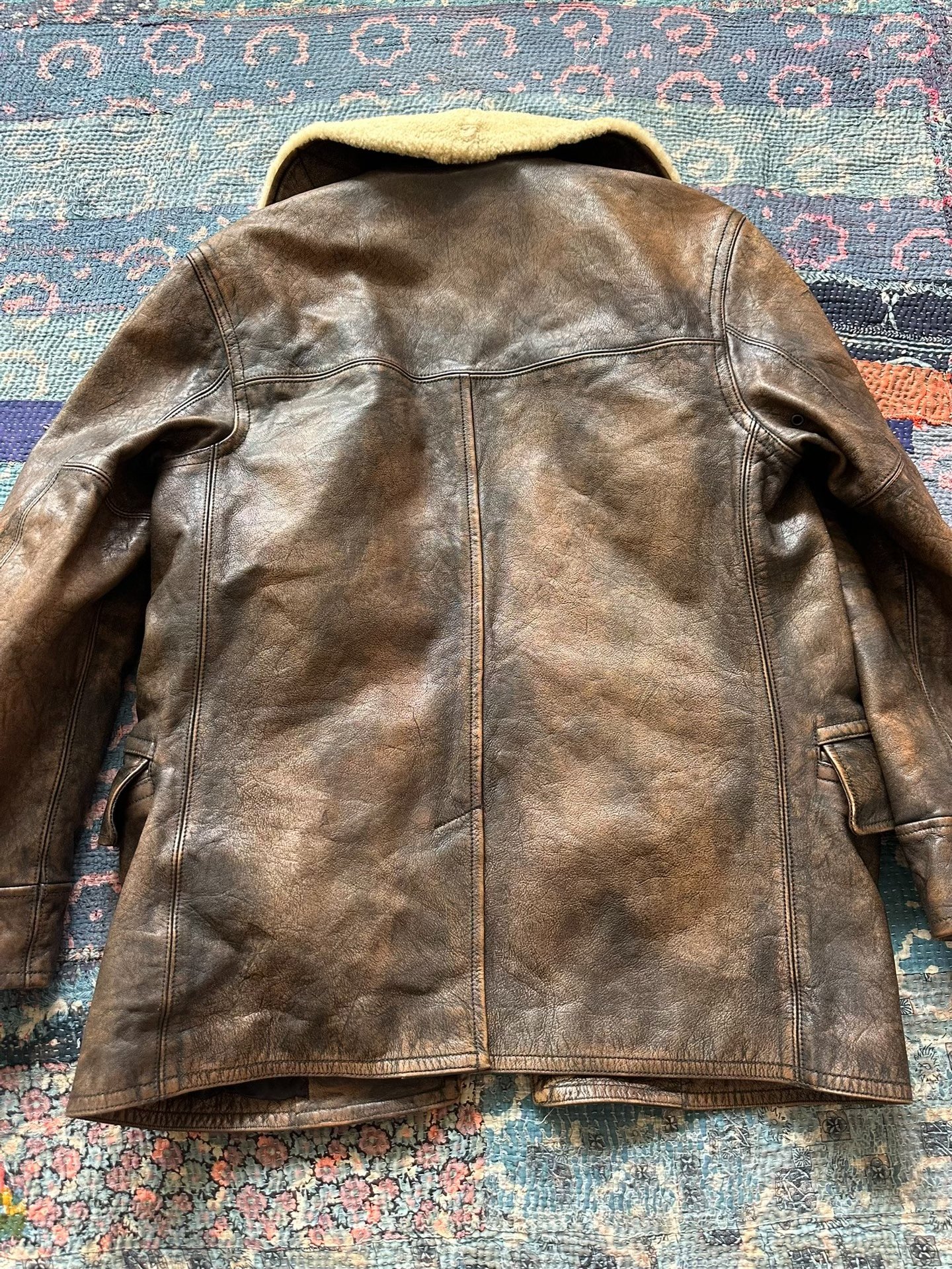 POLO Ralph Lauren Brown Leather Jacket — front
