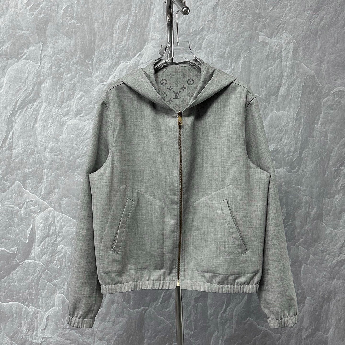 Louis Vuitton FW26 Monogram Reversible Hooded Jacket — detail