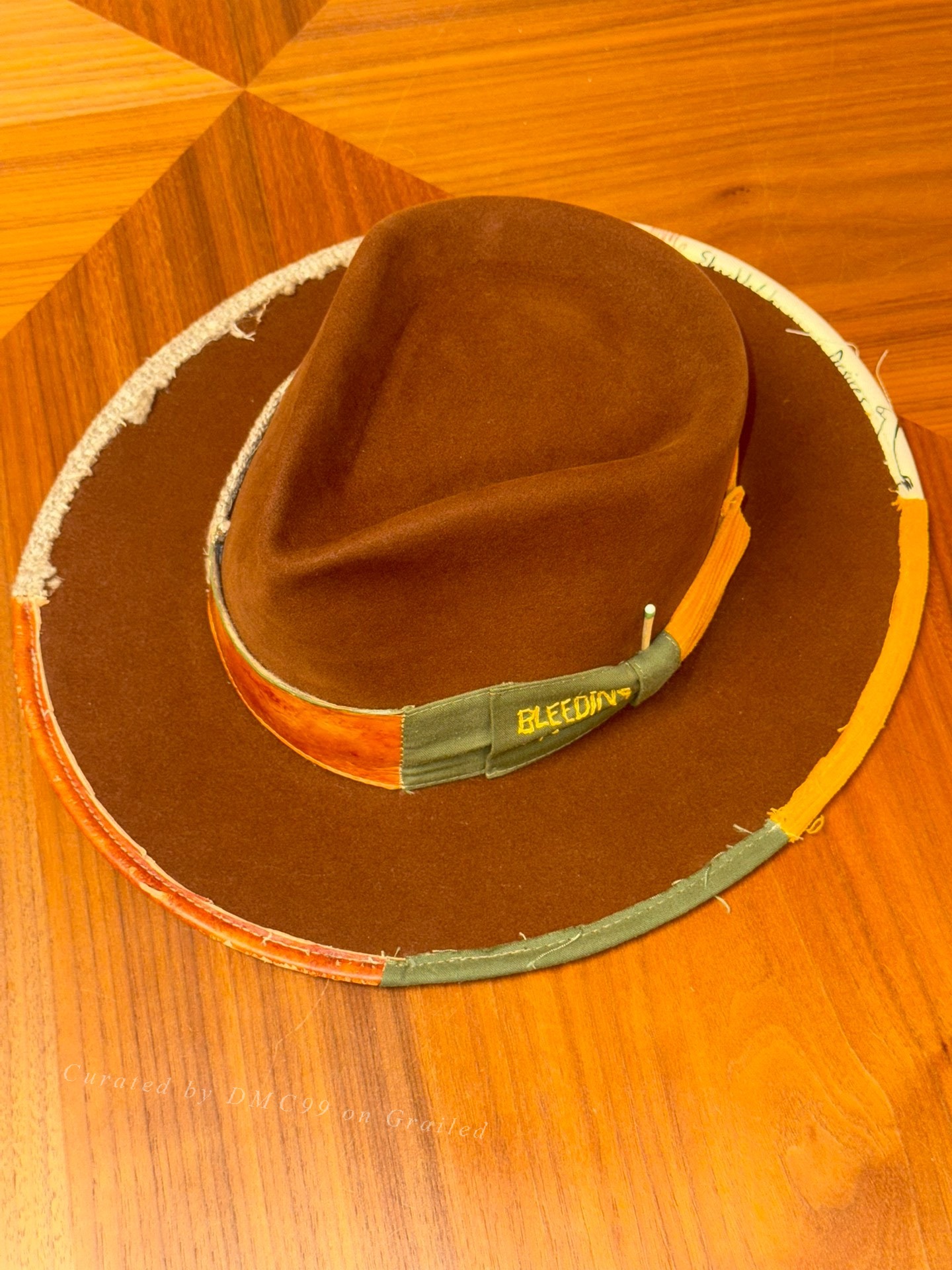 Borsalino Nick Fouquet Western Cowboy Hat — label
