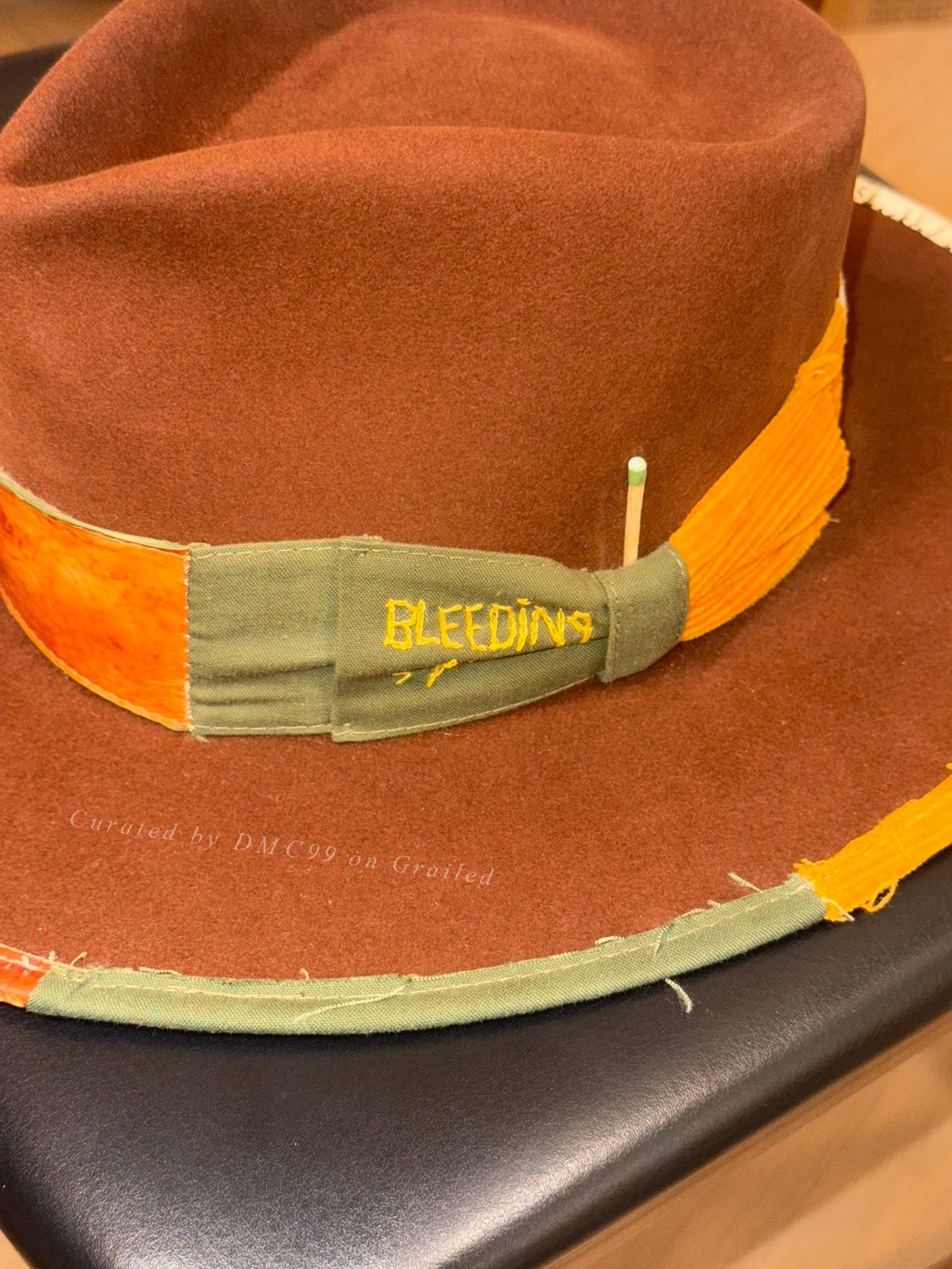 Borsalino Nick Fouquet Western Cowboy Hat — detail