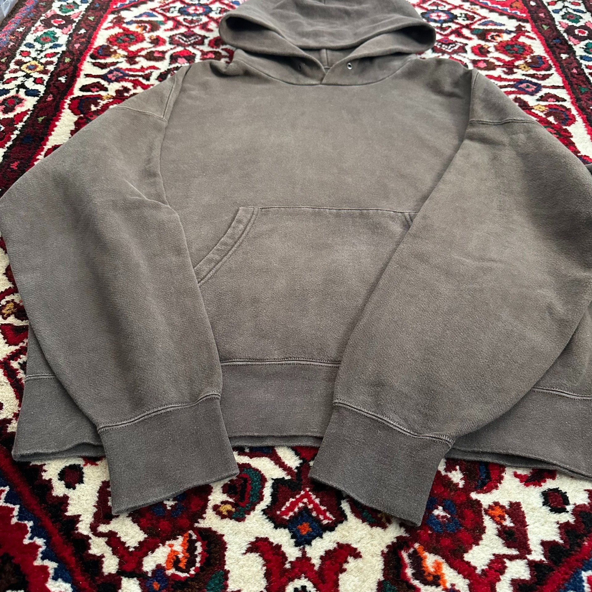 VISVIM AMPLUS SB Hoodie Mud — detail