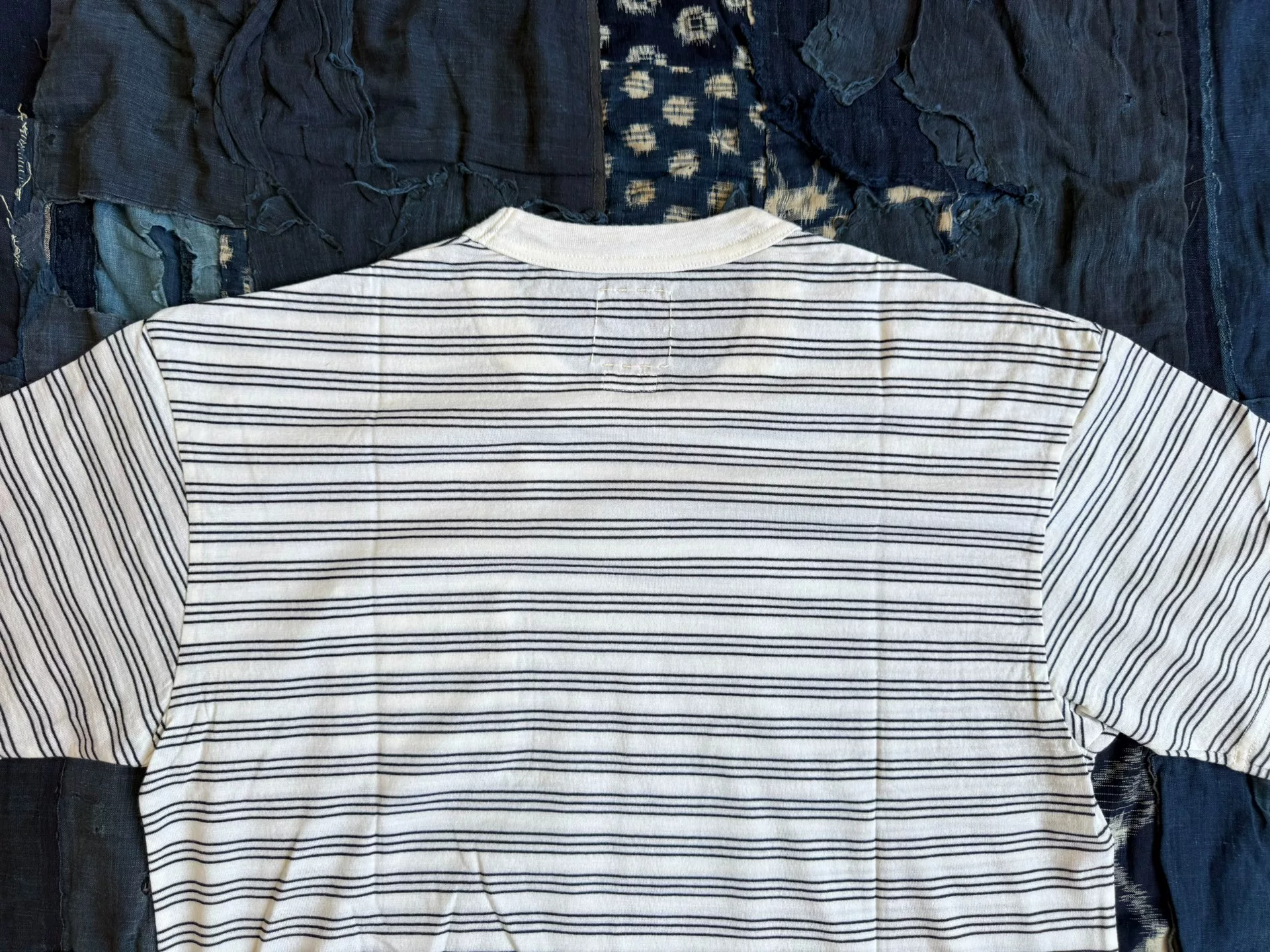 VISVIM 25AW JUMBO BORDER Stripe Tee — back