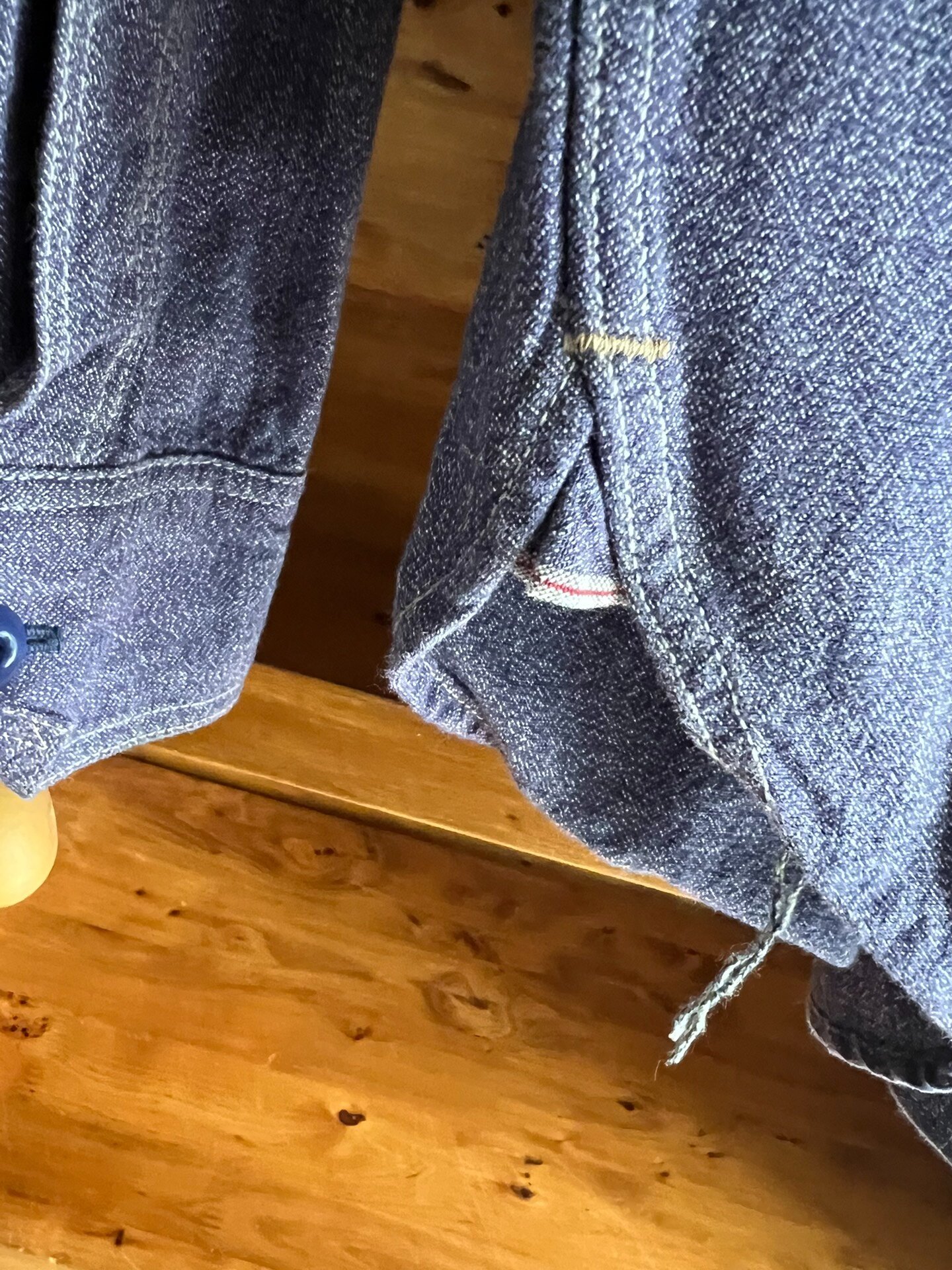 Freewheelers Indigo Selvedge Pepper Salt Work Shirt — front