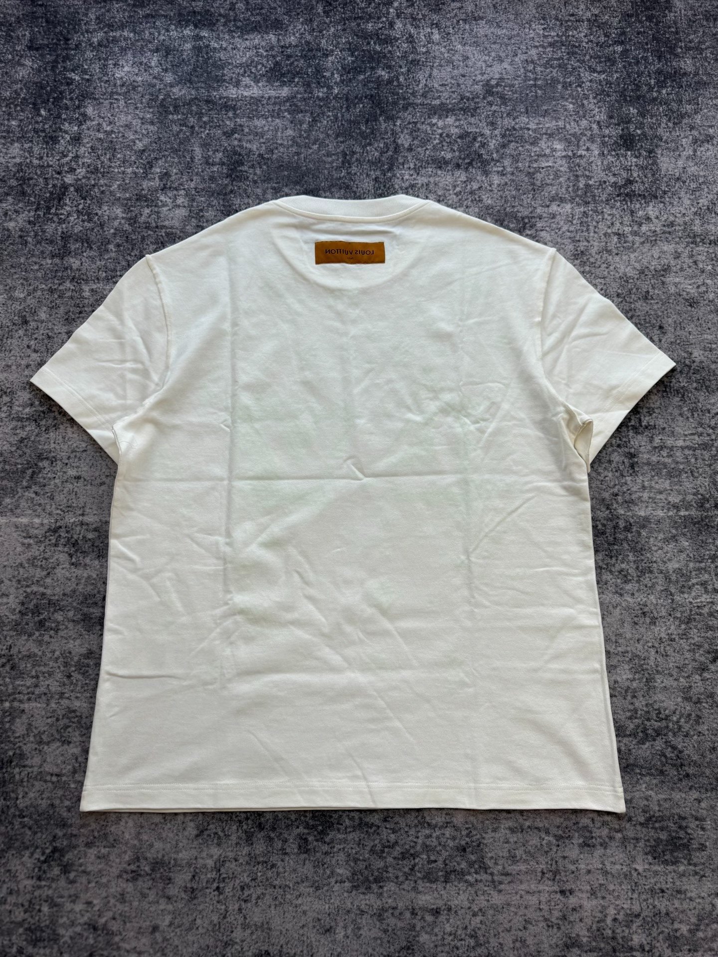 Louis Vuitton Neon Green Airplane Embroidered Tee — front