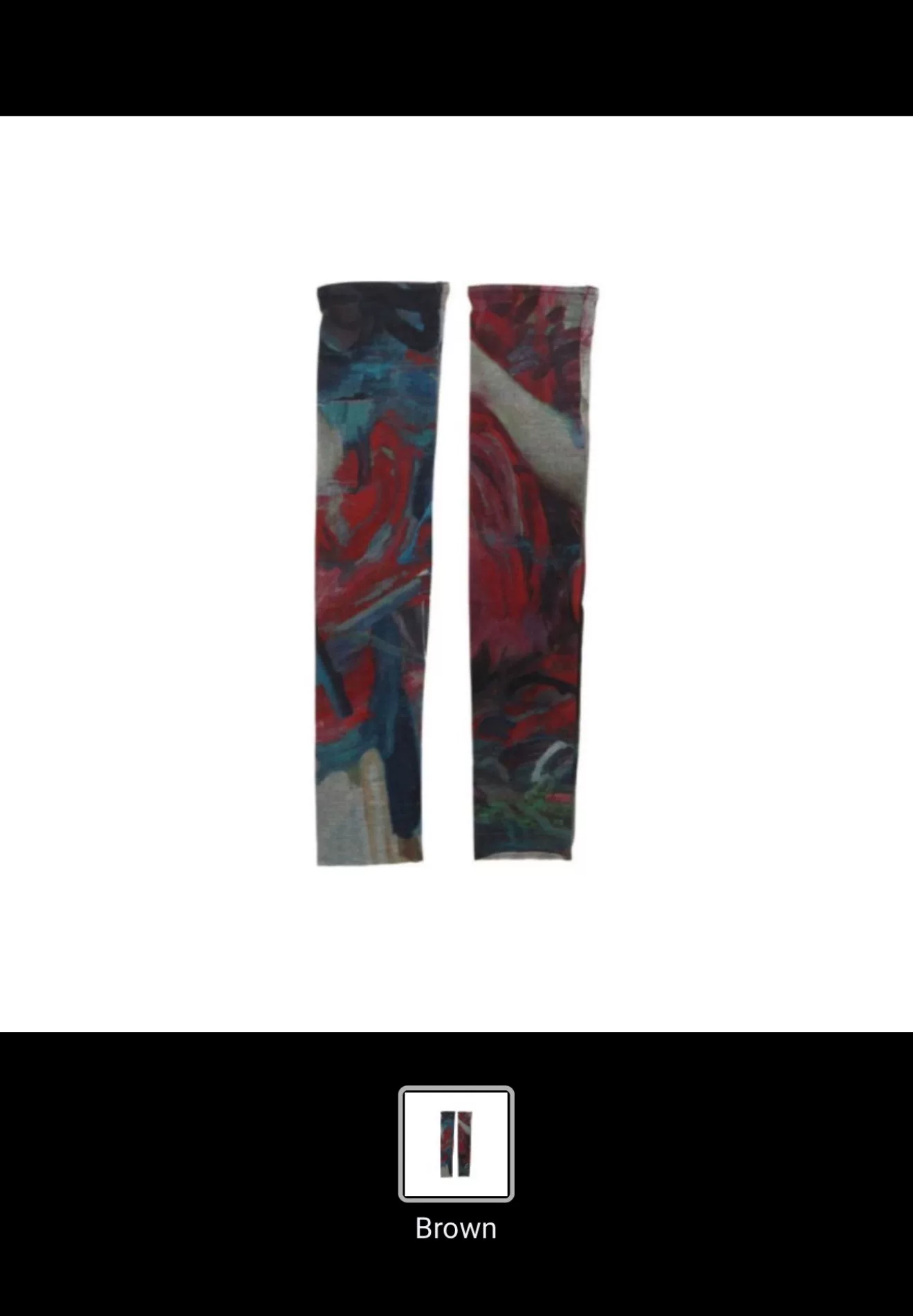 Yohji Yamamoto x James Jean Silk Arm Sleeves — front