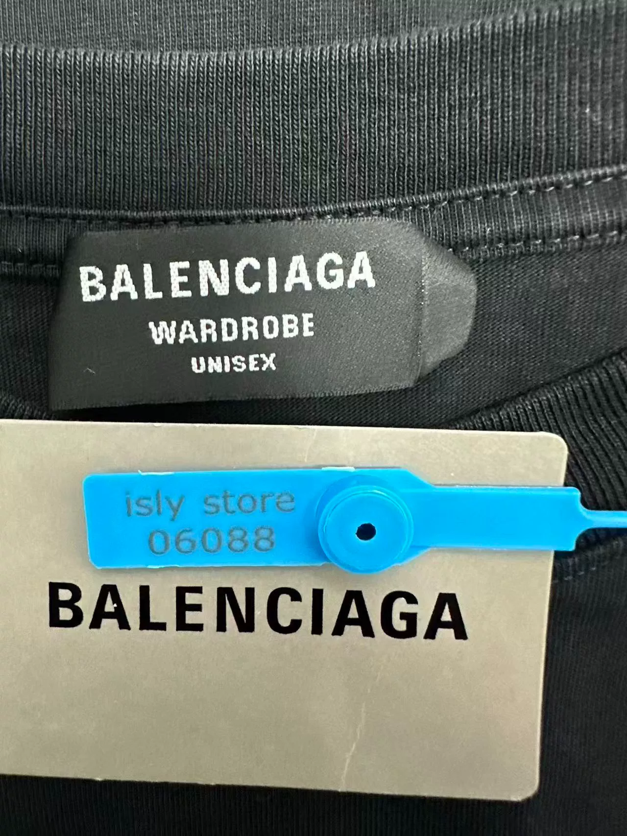 Balenciaga Logo Crew Neck Short-Sleeve T-Shirt — back