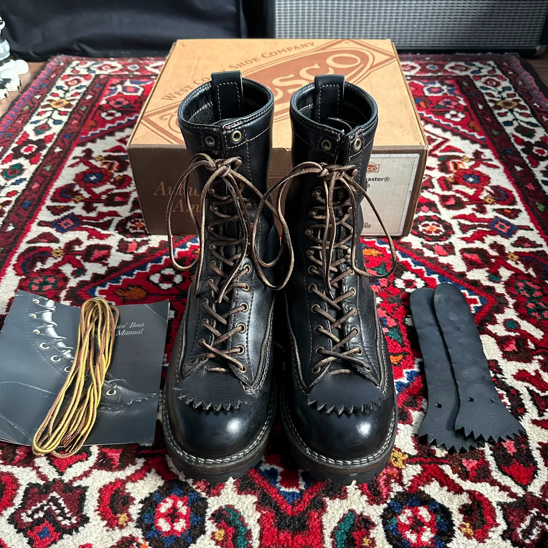 Wesco Jobmaster Short Face Boots 9E — front