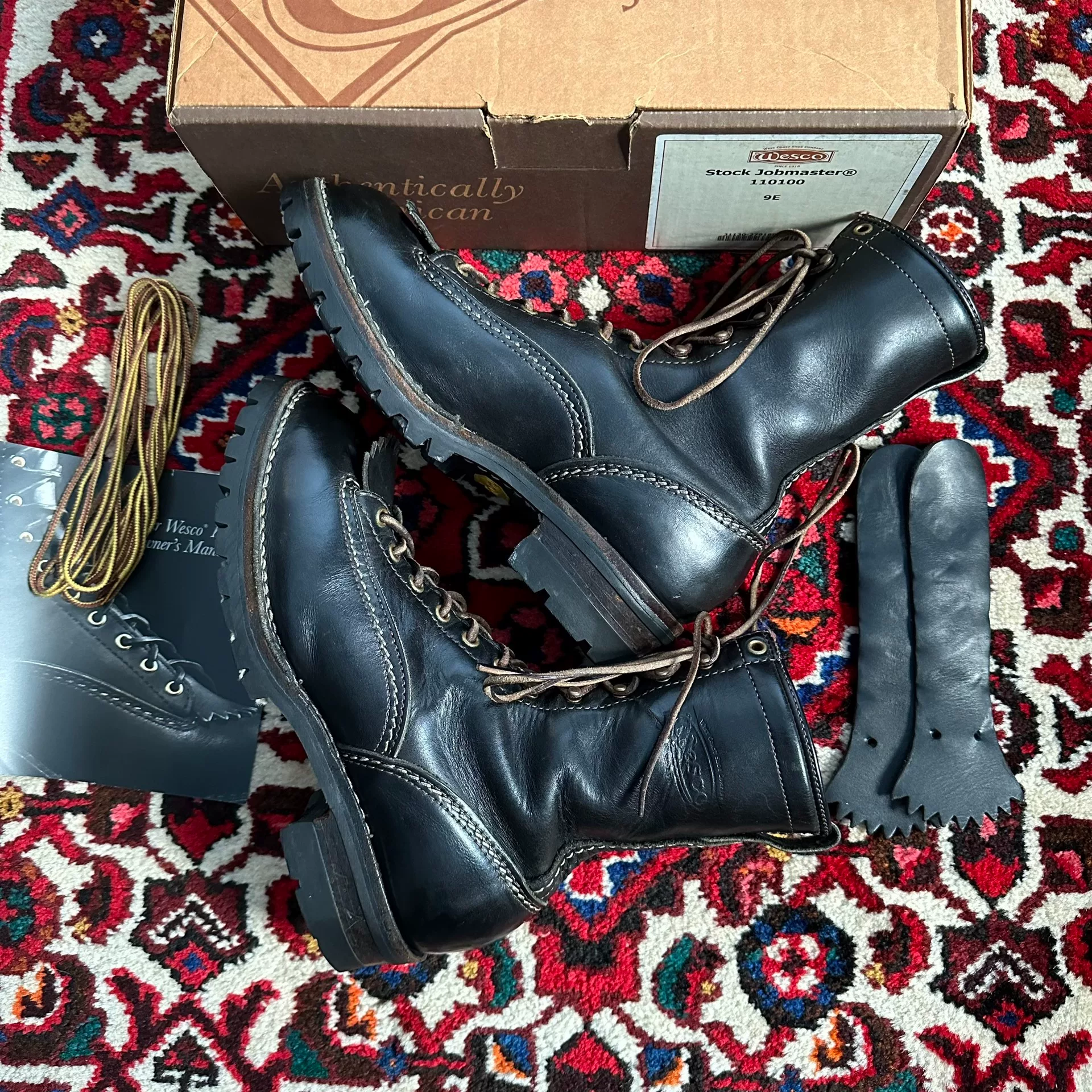 Wesco Jobmaster Short Face Boots 9E — label