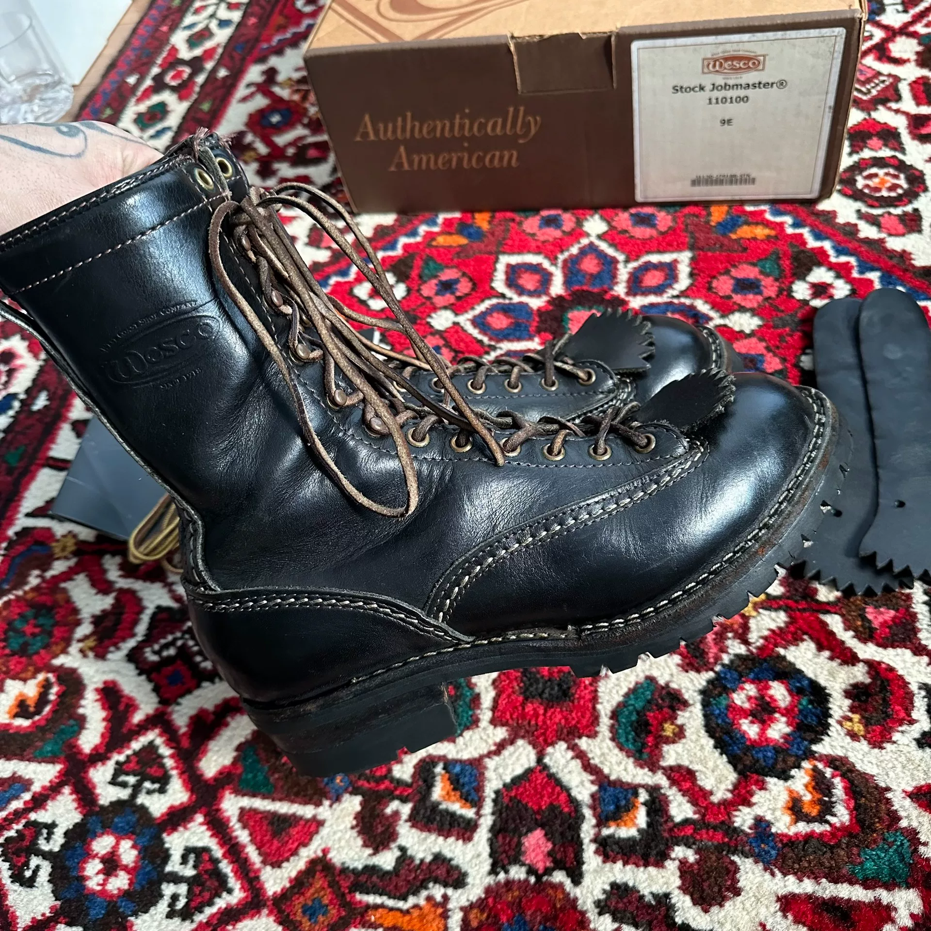 Wesco Jobmaster Short Face Boots 9E — back
