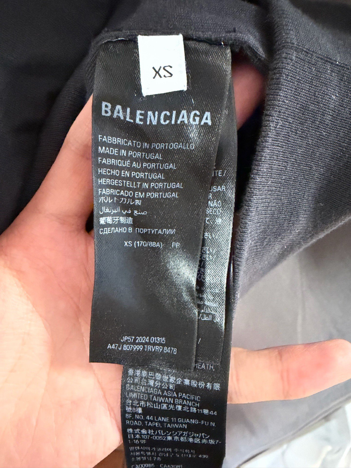 Balenciaga Lion Logo Embroidered Hoodie — back
