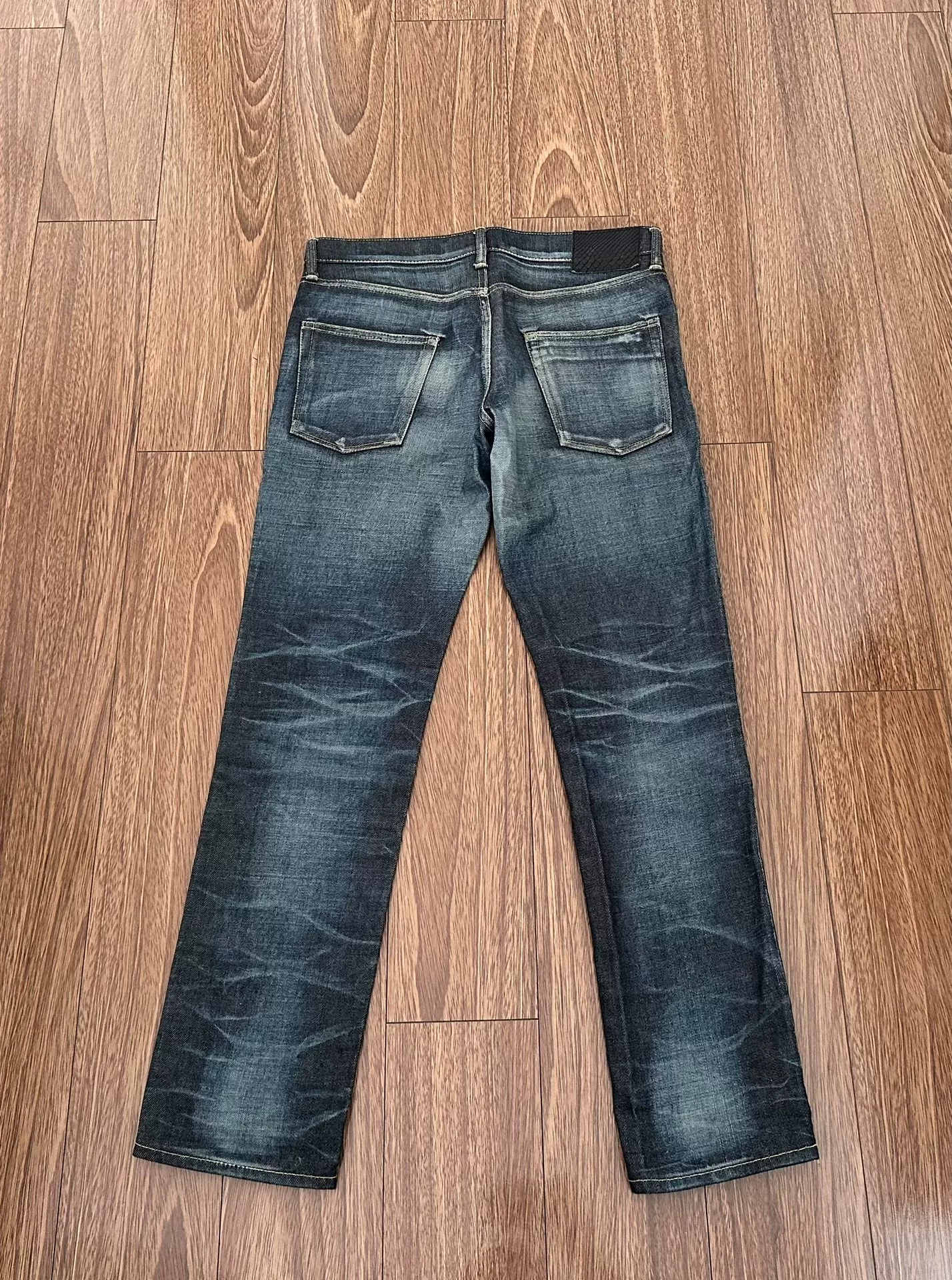 VISVIM Social Sculpture Non Washed Jeans — front