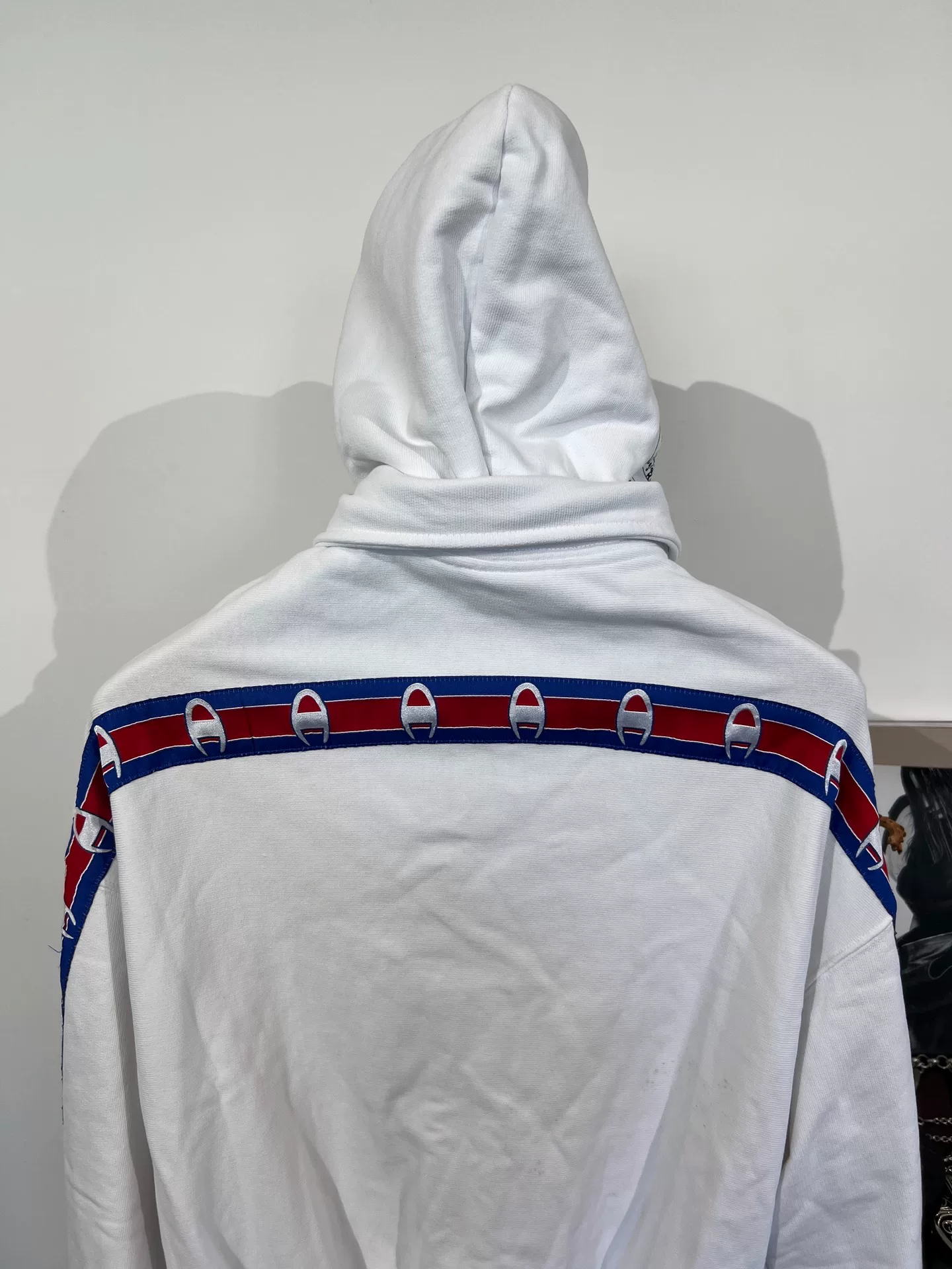 Vetements x Champion Hooded Zip Sweatshirt — detail