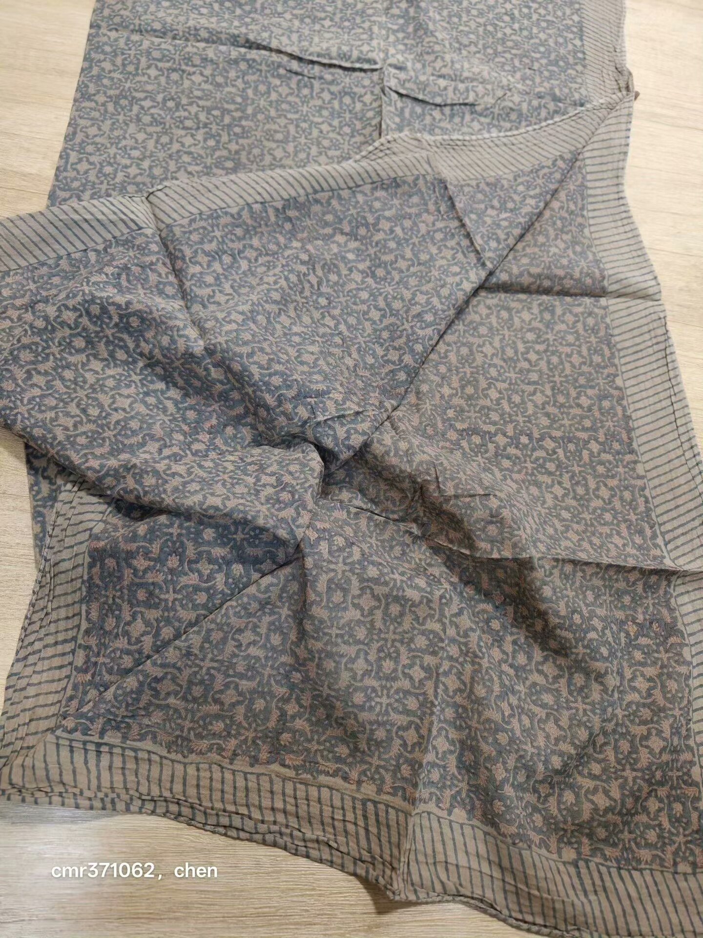 VISVIM 14AW Natural Dye Stole — label