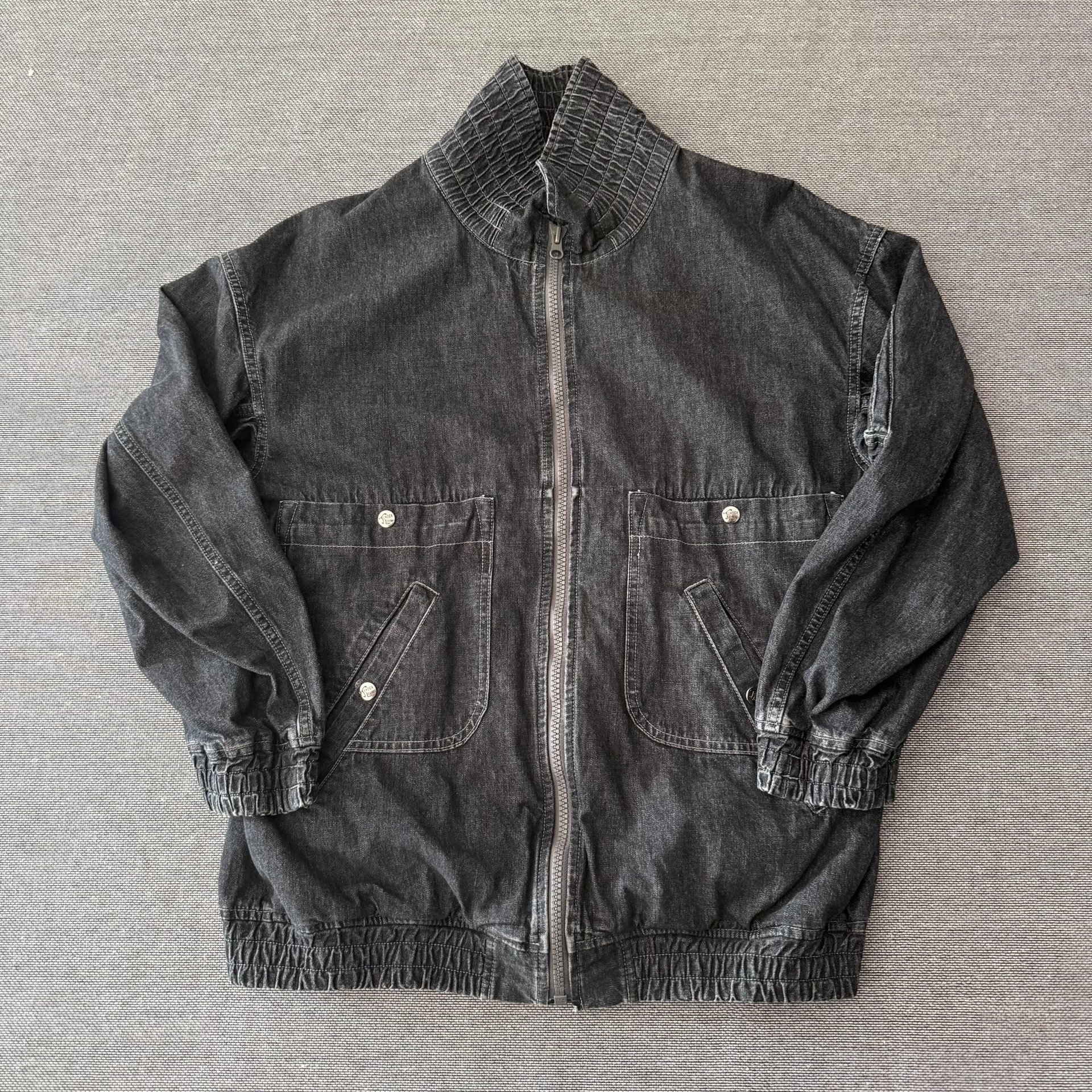 Tenderloin Ma1 Black Washed Denim Jacket