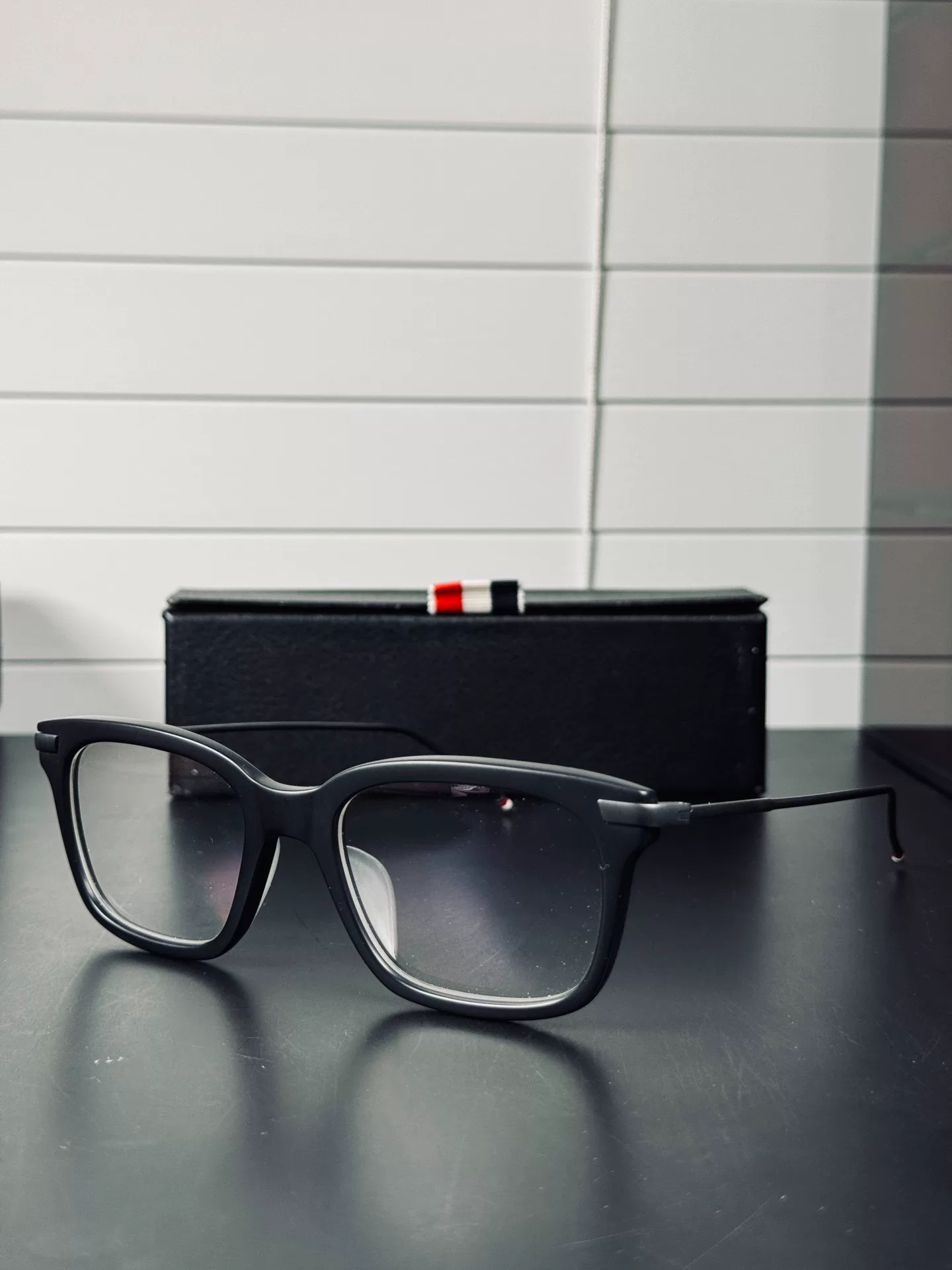 Thom Browne TB-701 Square Optical Glasses — detail