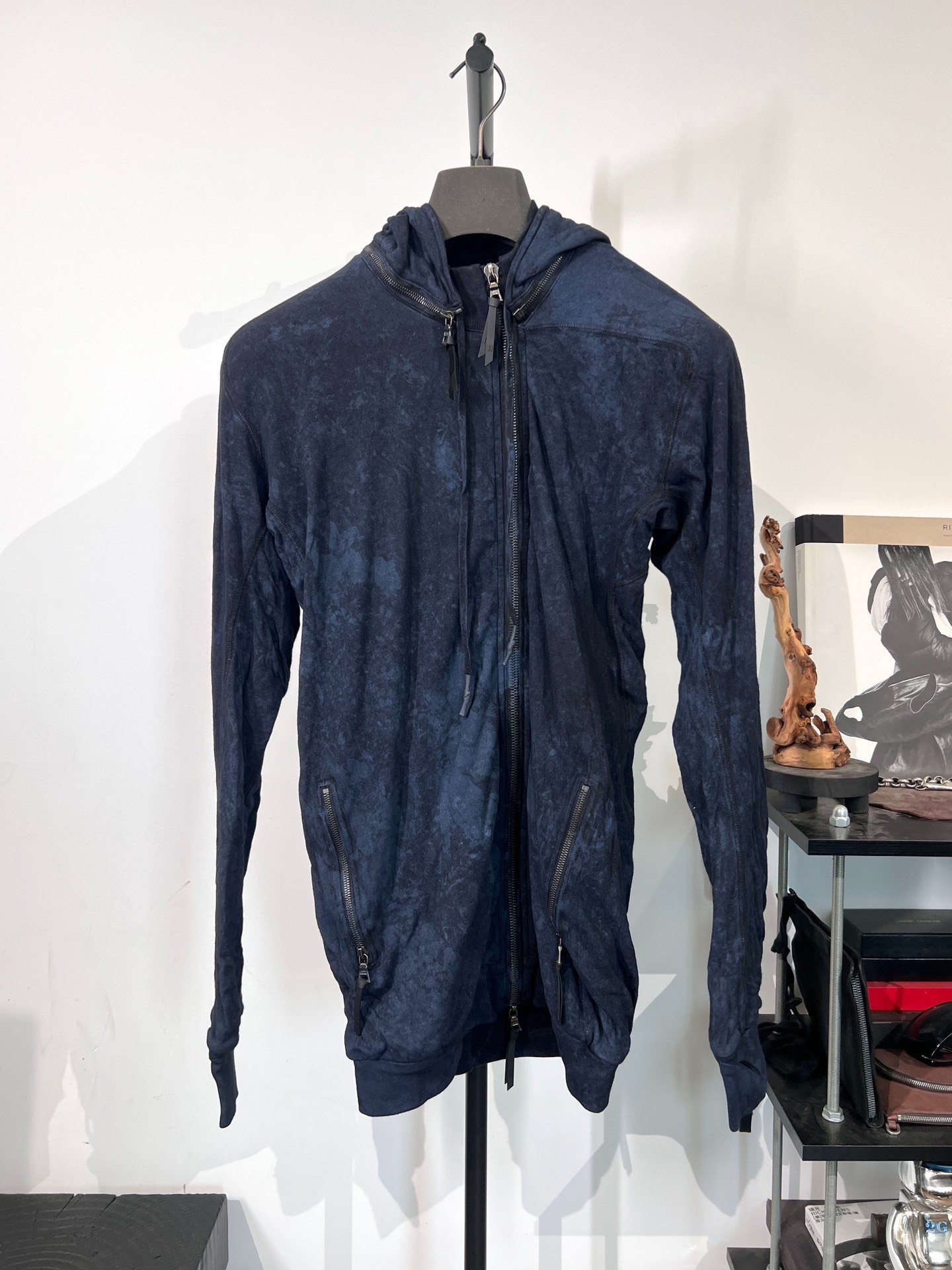 Boris Bidjan Saberi Wax-Coated Hooded Jacket