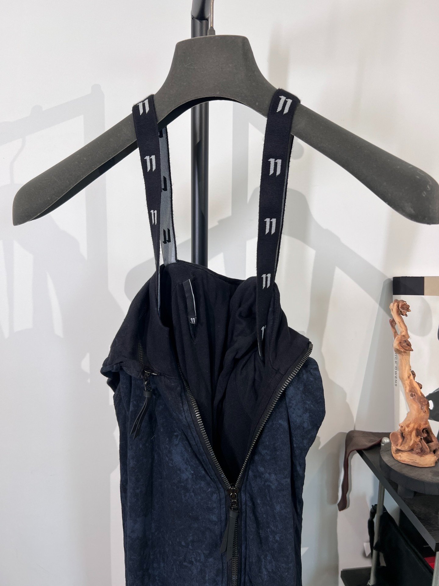 Boris Bidjan Saberi Wax-Coated Hooded Jacket — back