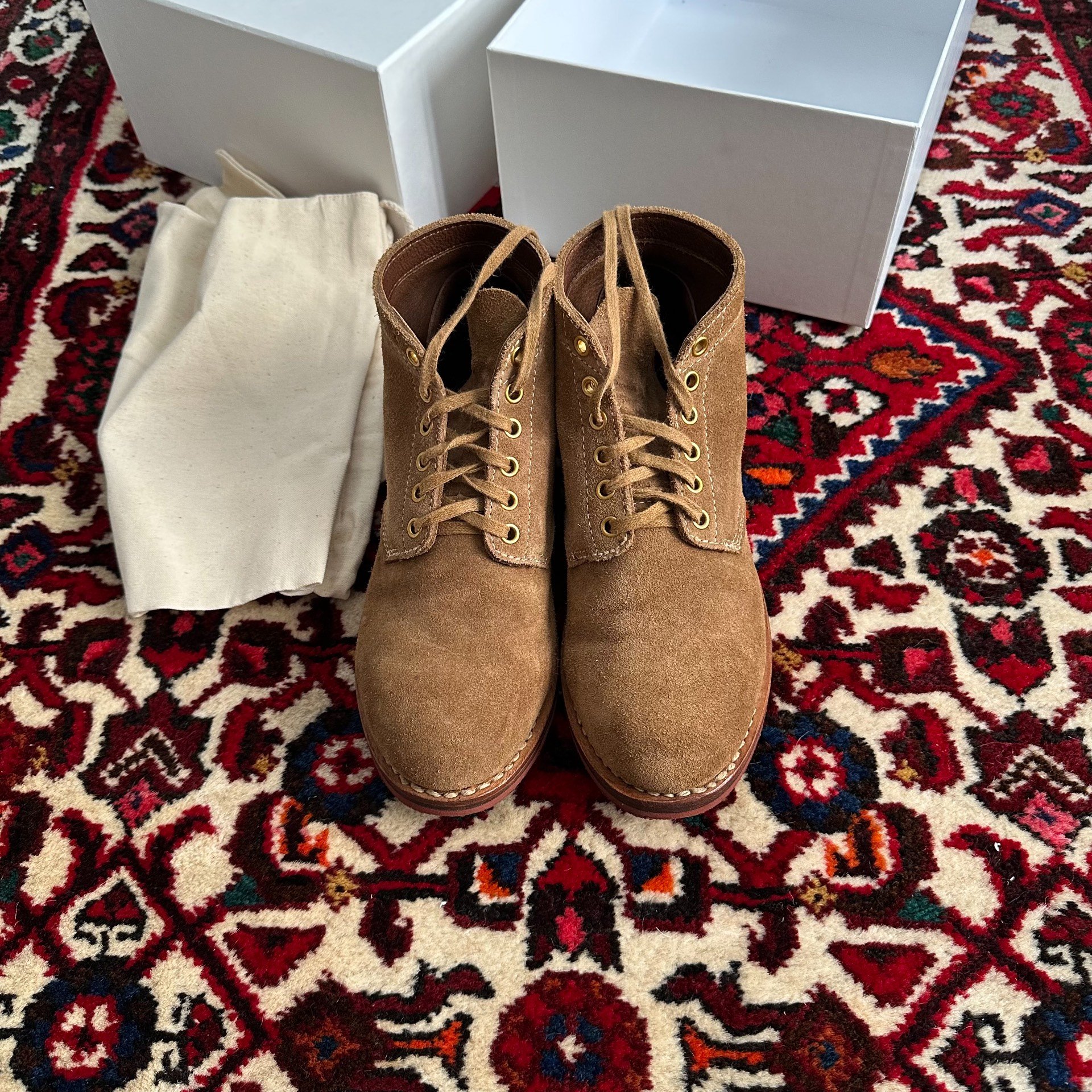 VISVIM 14AW BRIGADIER BOOTS — front