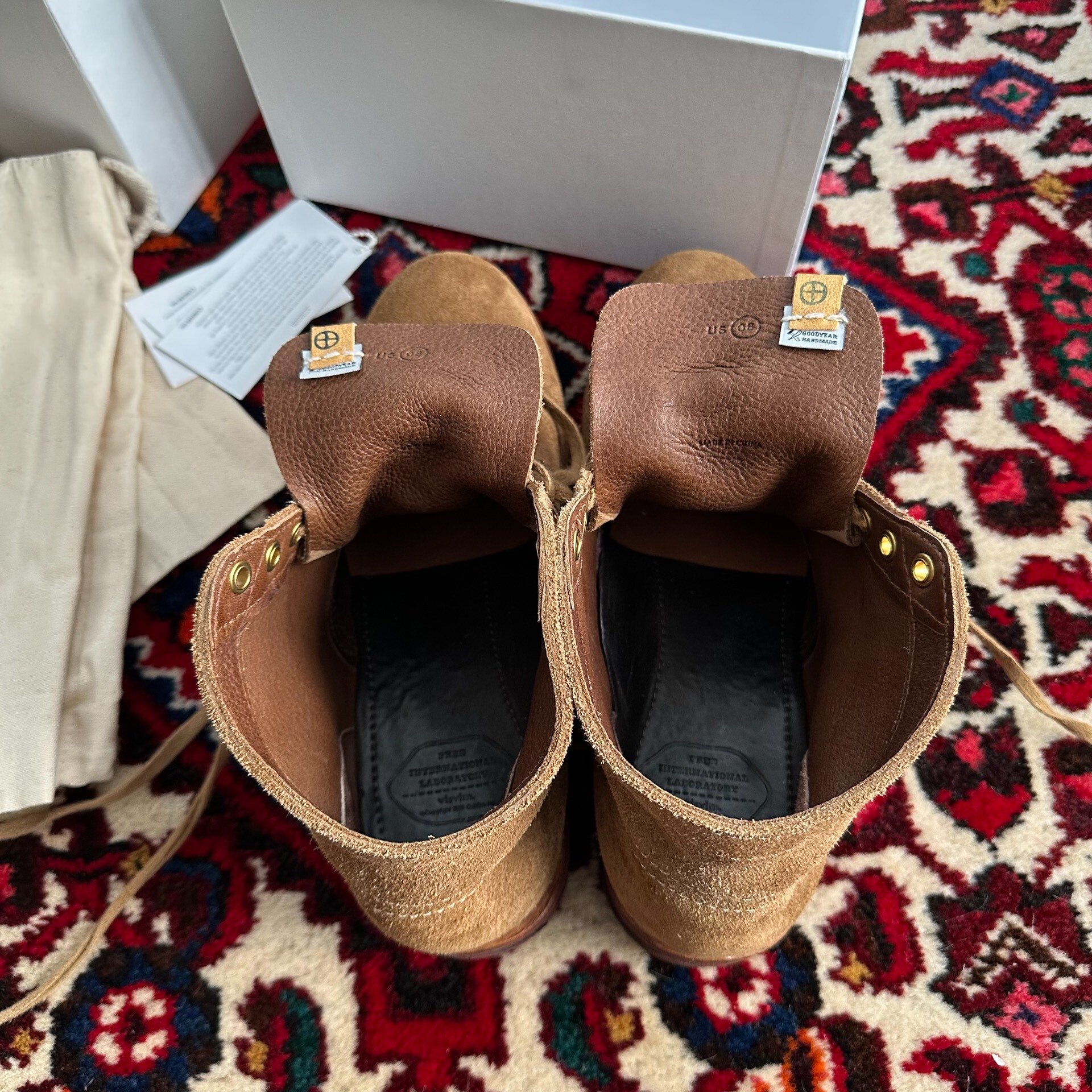 VISVIM 14AW BRIGADIER BOOTS — label