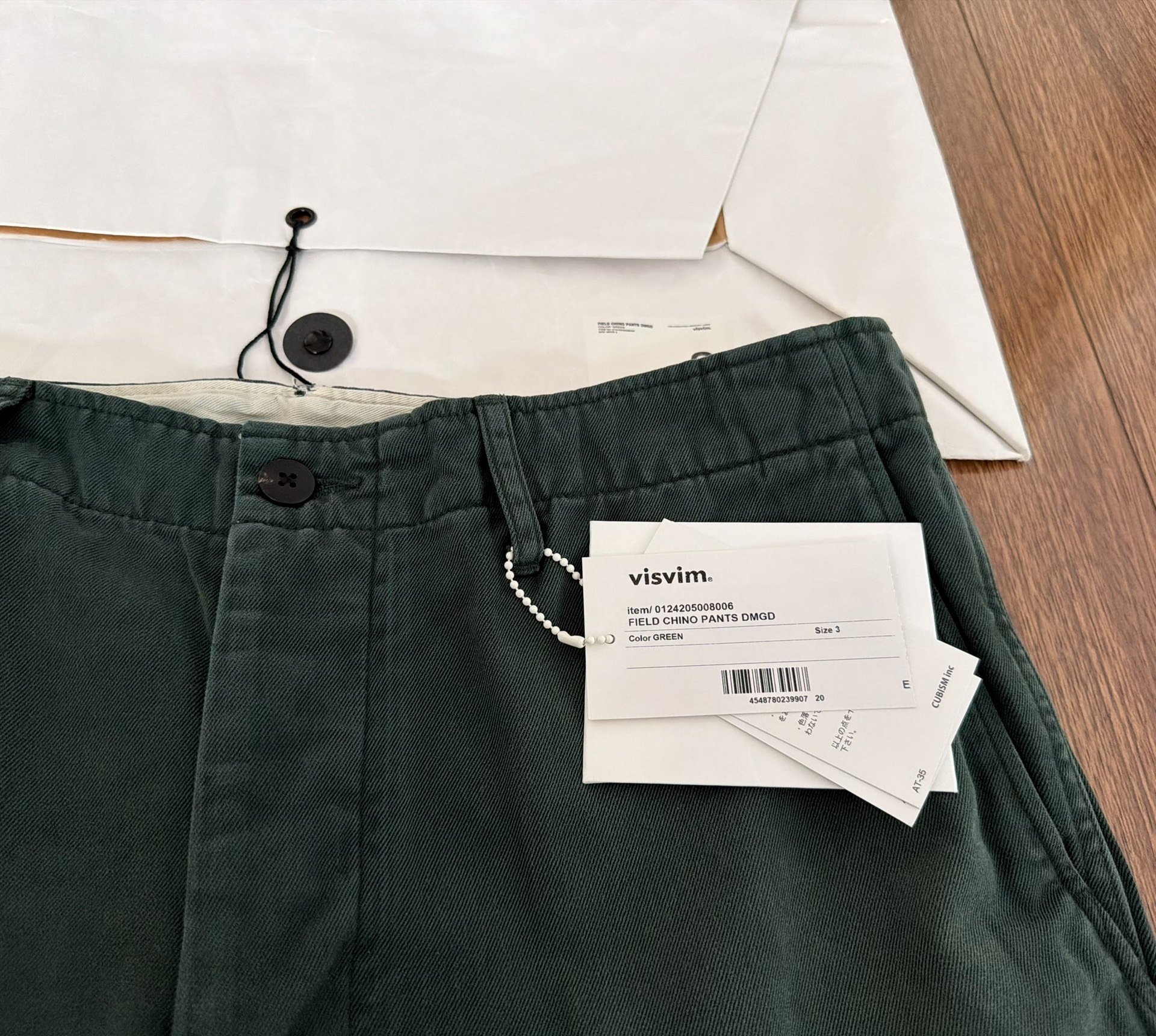 VISVIM 24AW FIELD CHINO PANTS DMGD — detail