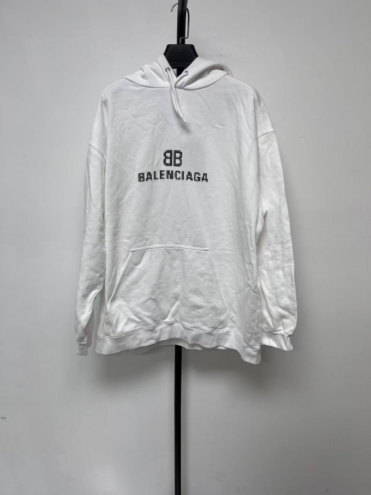 Balenciaga BB Print Drawstring Hoodie