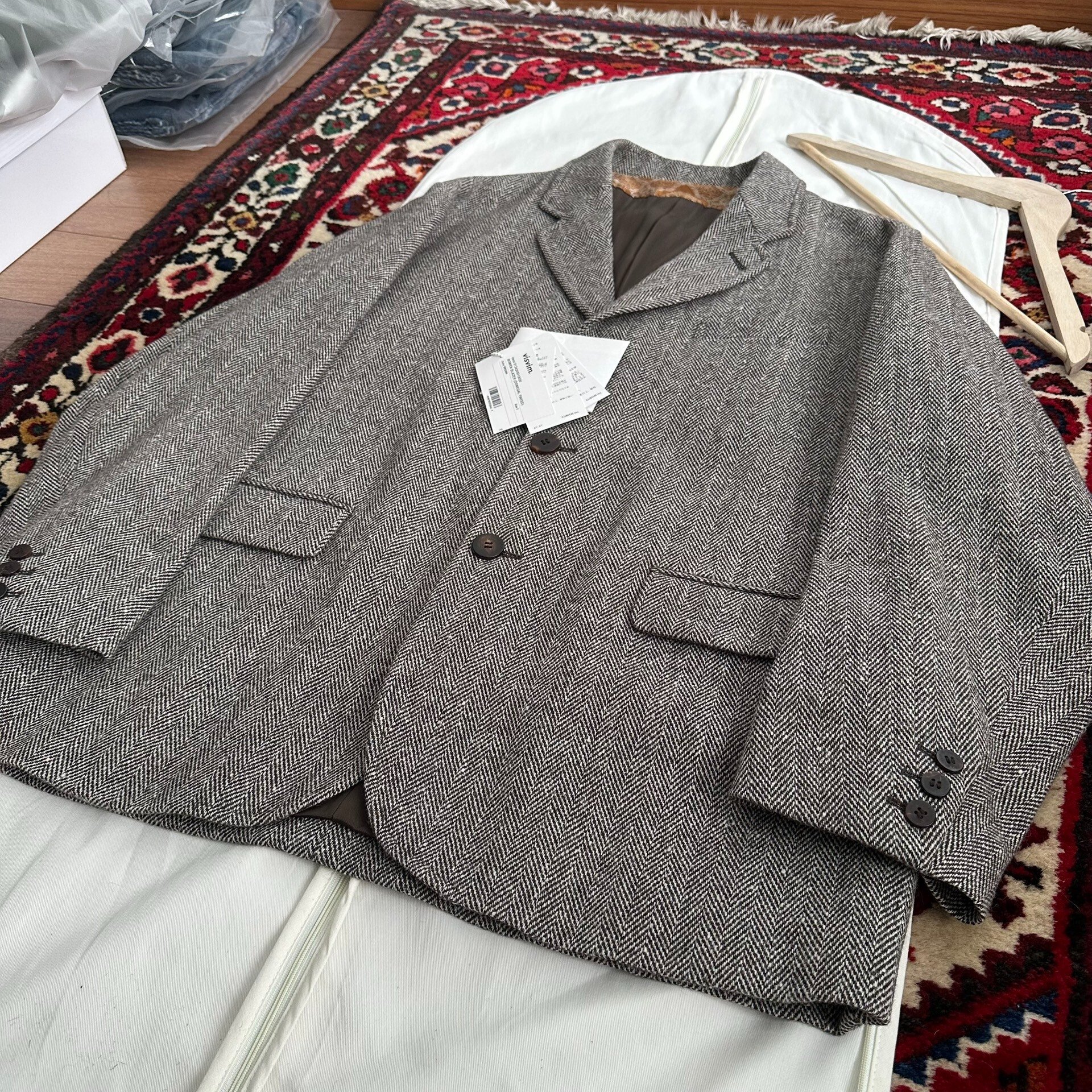 VISVIM 24AW BOWEN BLAZER DONEGAL TWEED — back