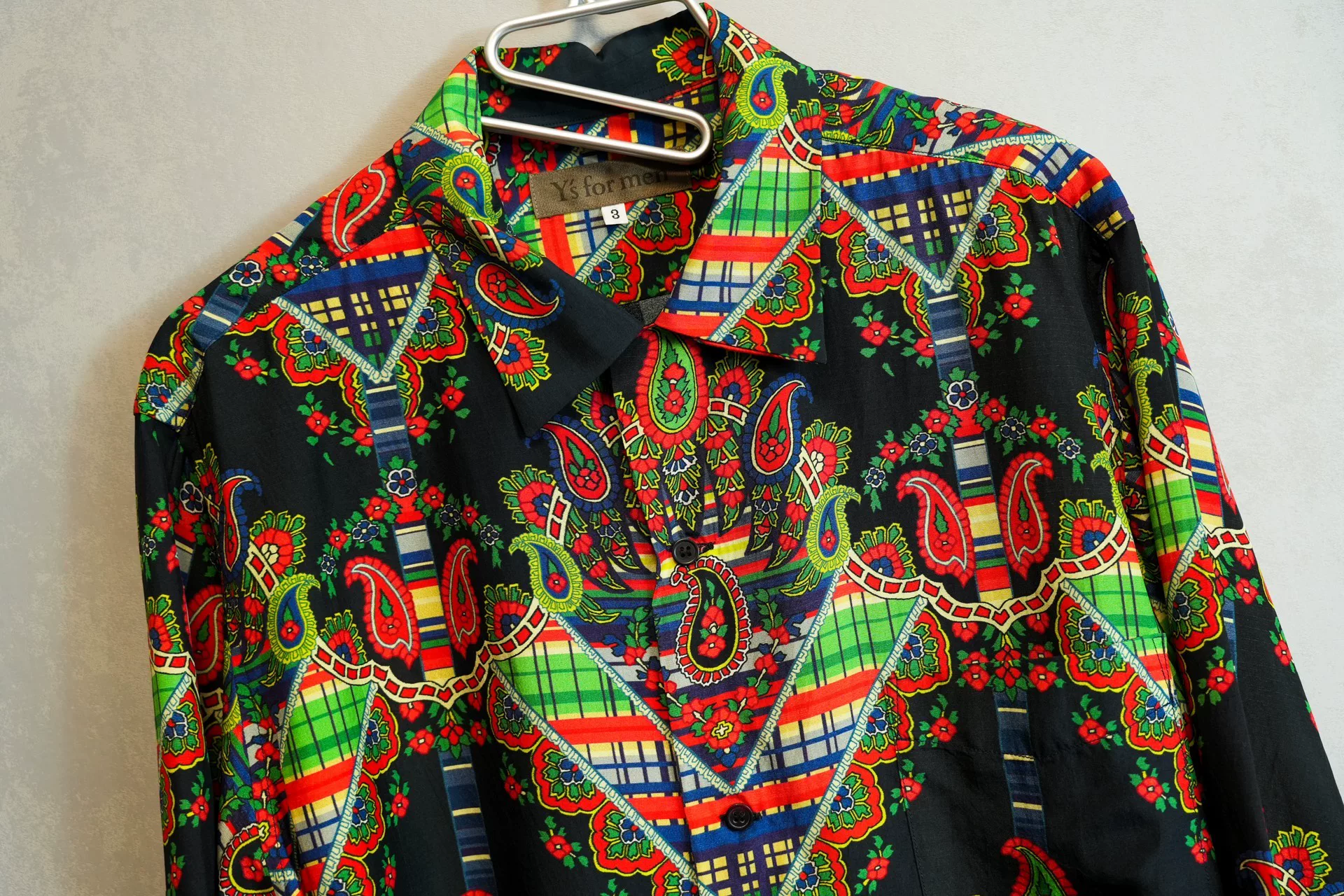 Yohji Yamamoto 04SS Silk Button-Up Shirt — back