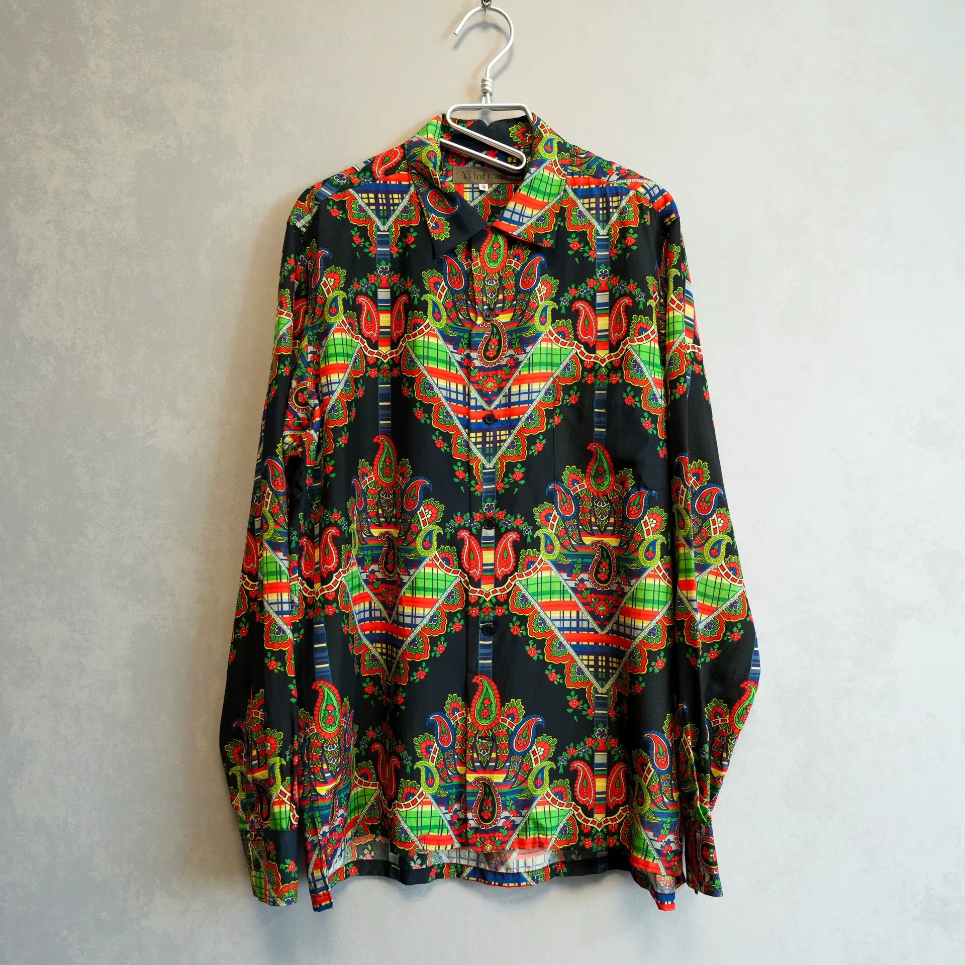 Yohji Yamamoto 04SS Silk Button-Up Shirt — front