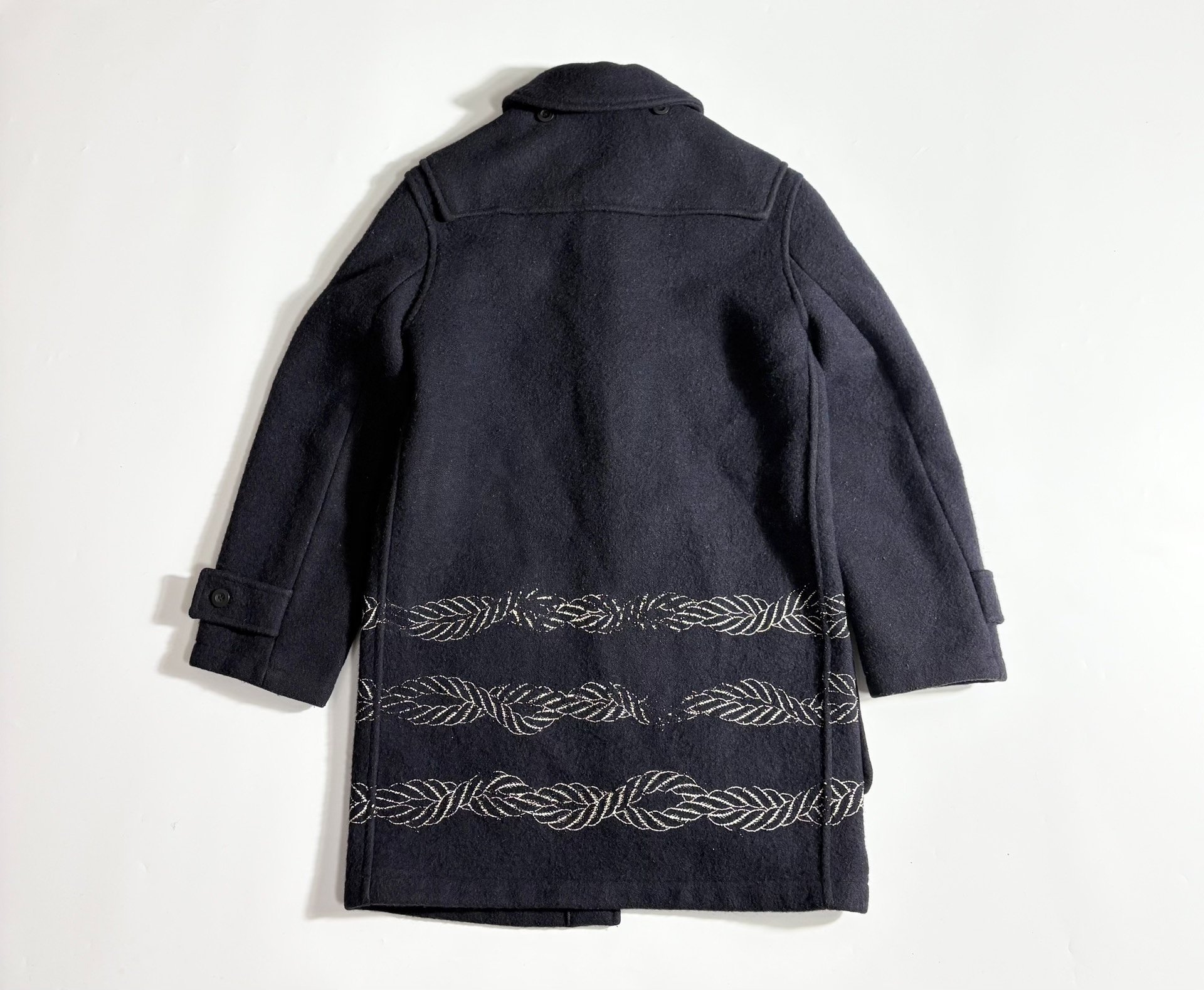 Gloverall x R.nwebold Wool Duffle Coat — detail