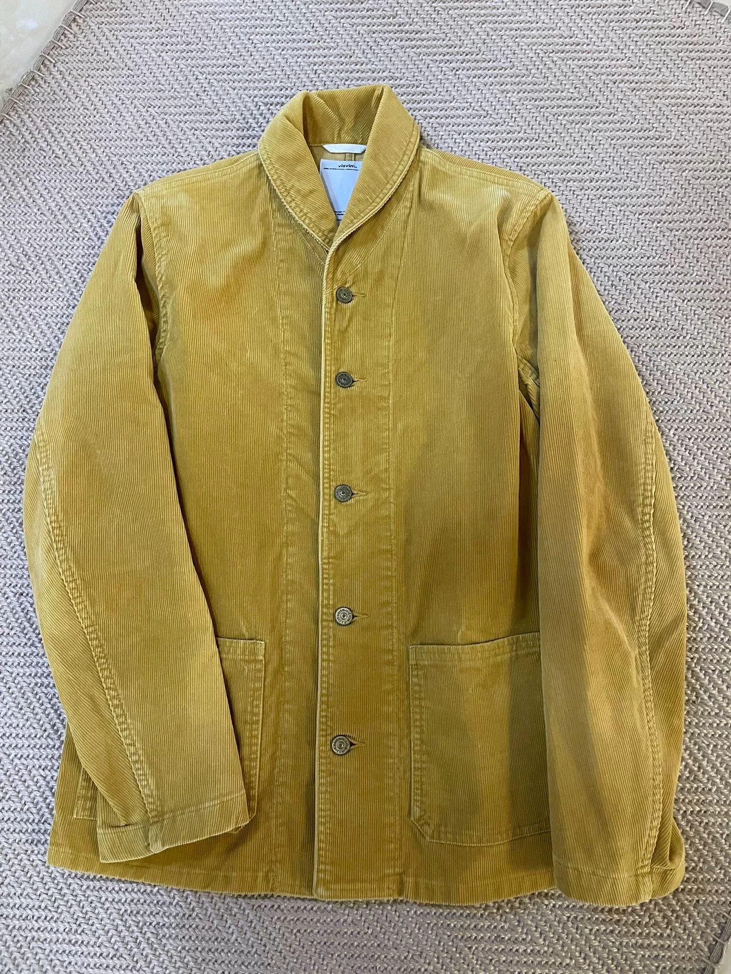 VISVIM ARTIFACE CORDUROY COVERALL — front